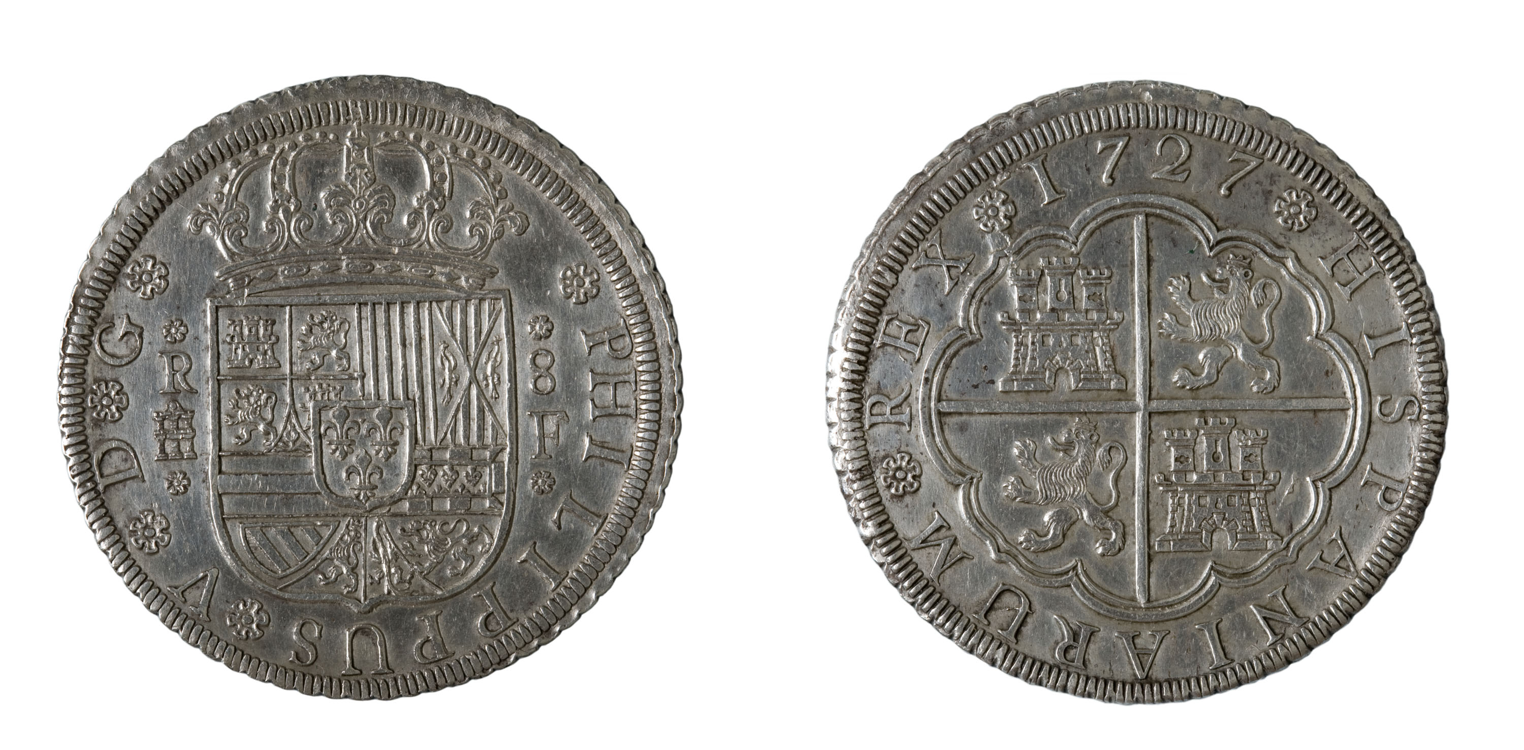 image for: Felip V d'Espanya - 8 rals - 1727