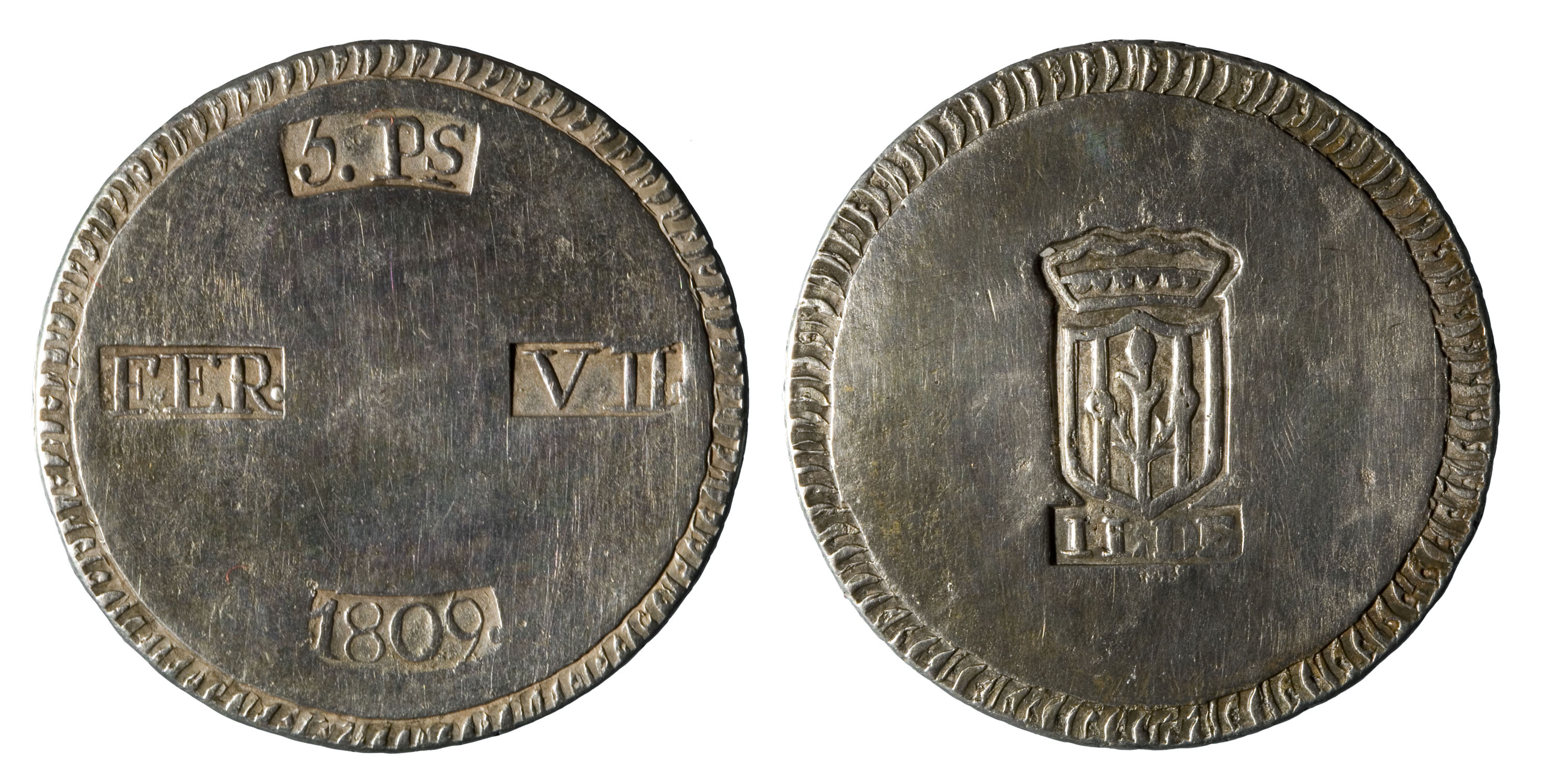 image for: Ferran VII d'Espanya - 5 pessetes - 1809