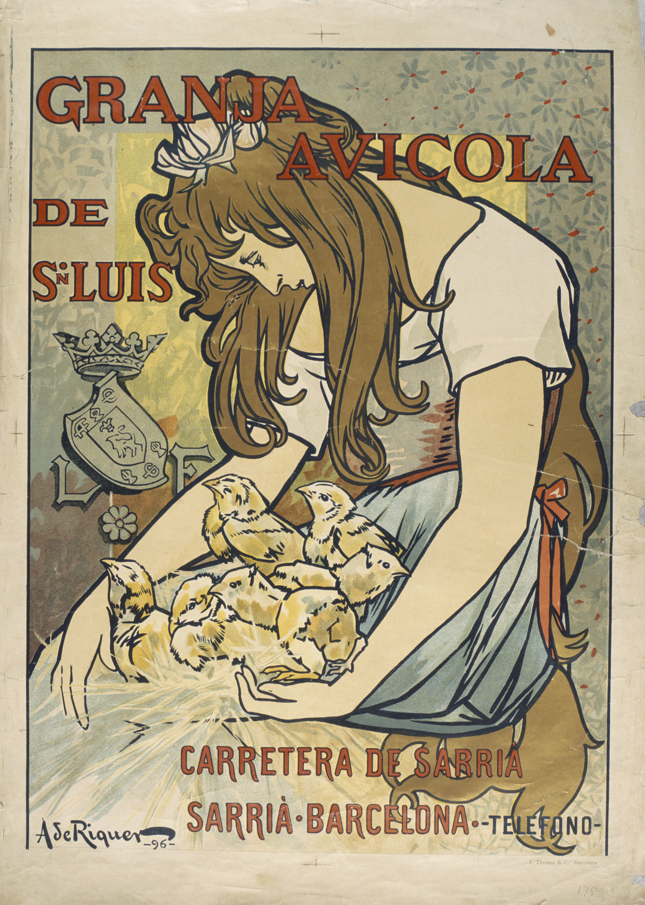 image for: Alexandre de Riquer - Granja Avicola de Sn. Luis - 1896