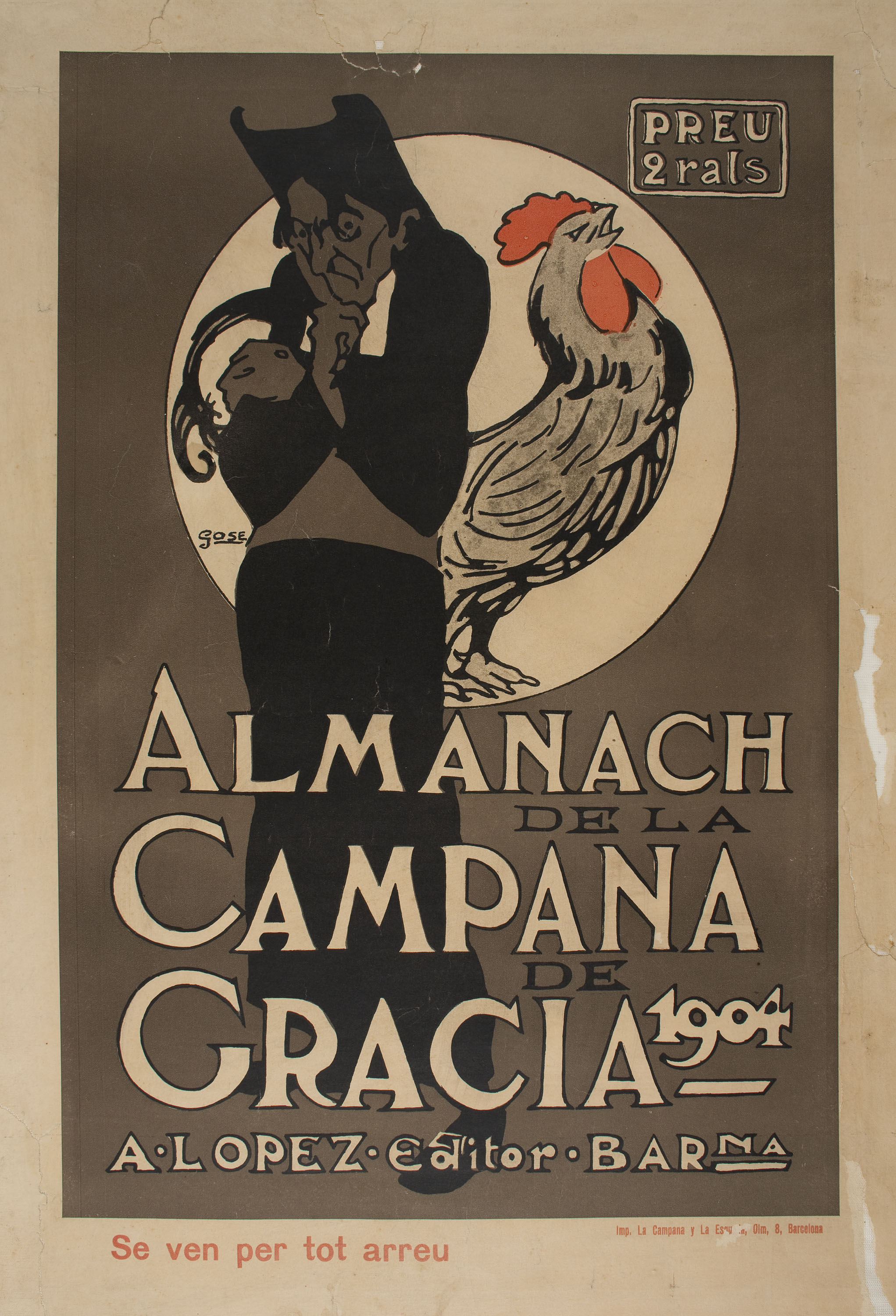image for: Francesc Xavier Gosé - Almanach de la Campana de Gracia 1904 - 1904