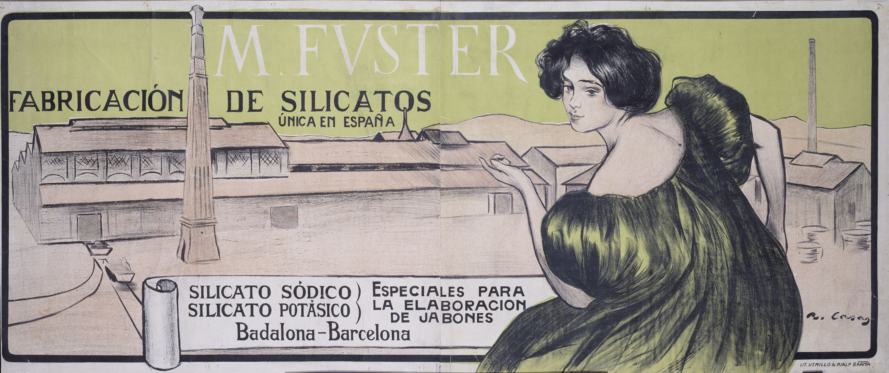 image for: Ramon Casas - M. Fvster. Fabricación de silicatos - 1898