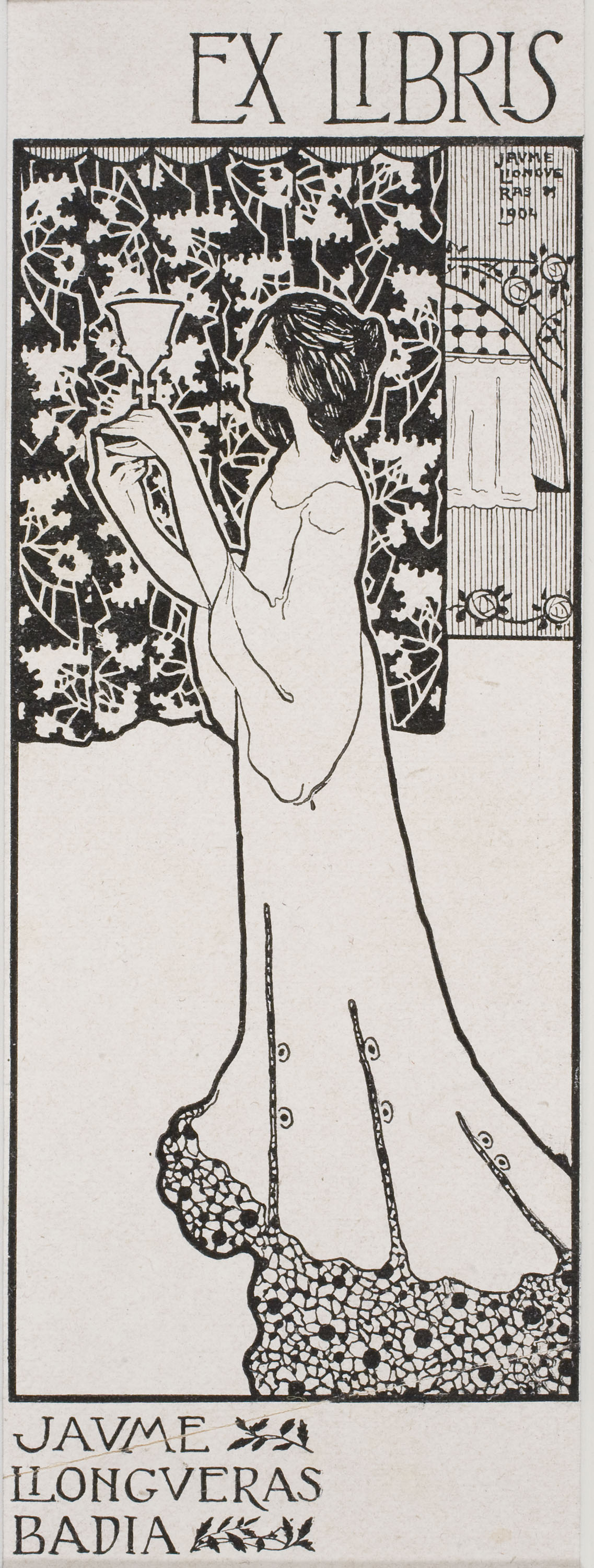 image for: Jaume Llongueras - Ex-libris Jaume Llongueras Badia - 1904