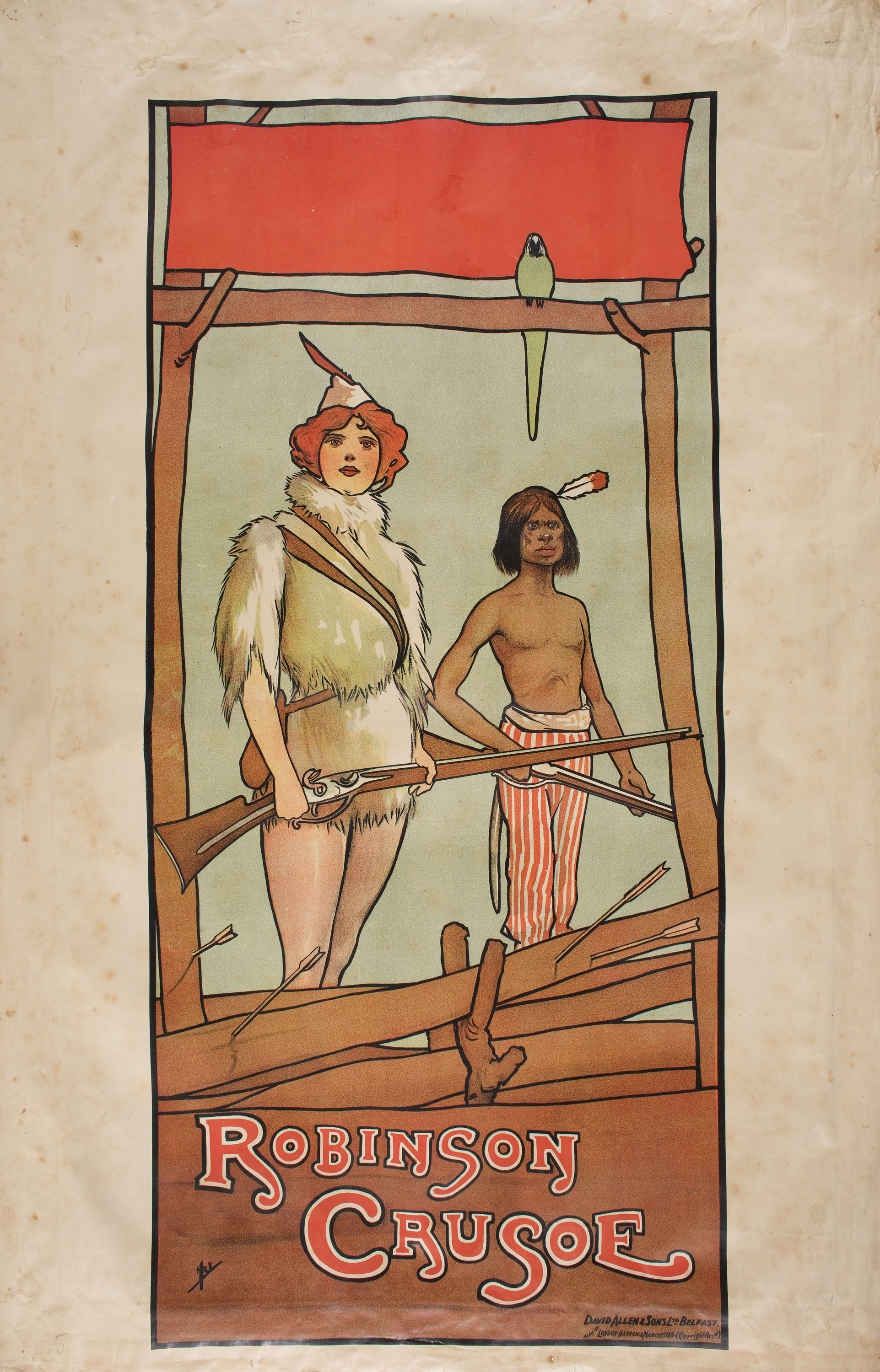 image for: John Hassall - Robinson Crusoe - Anterior a 1903