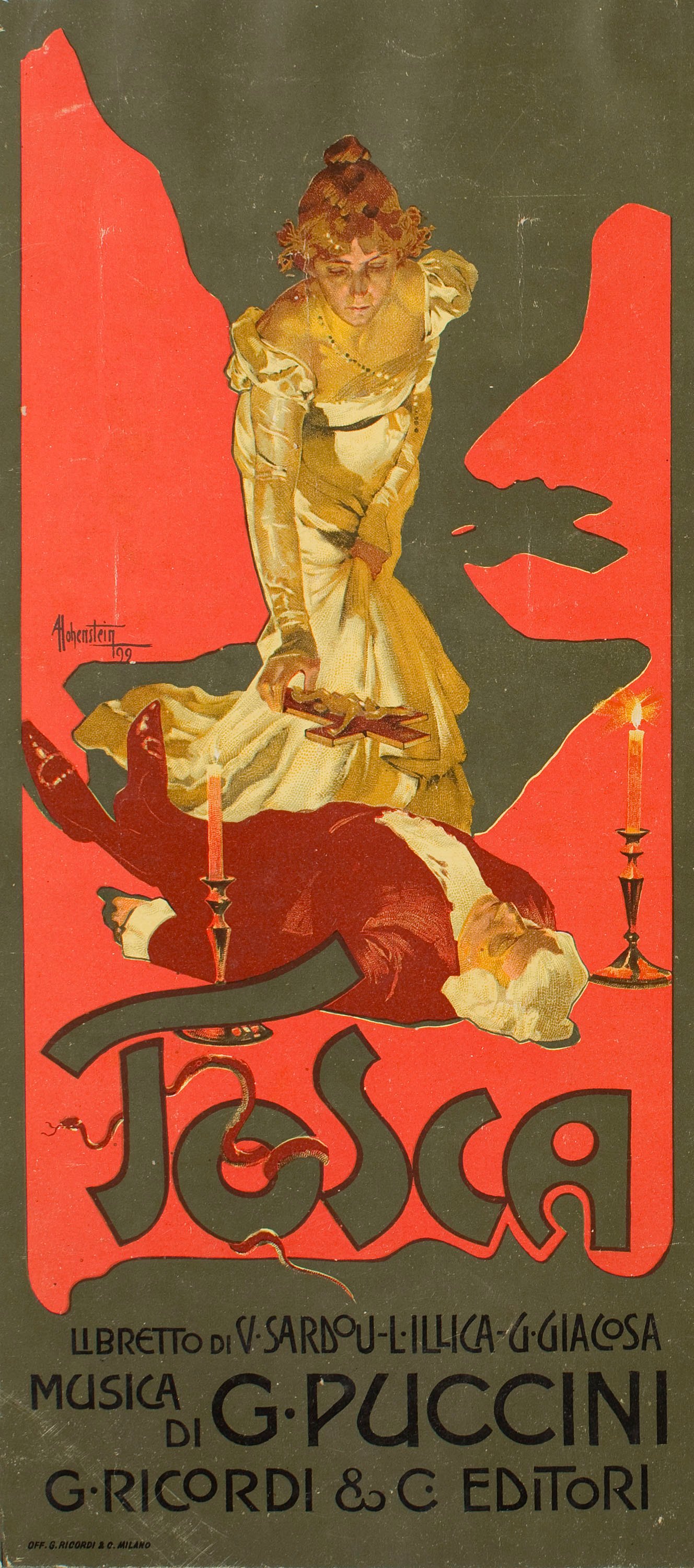 image for: Adolf Hohenstein - Tosca - 1899