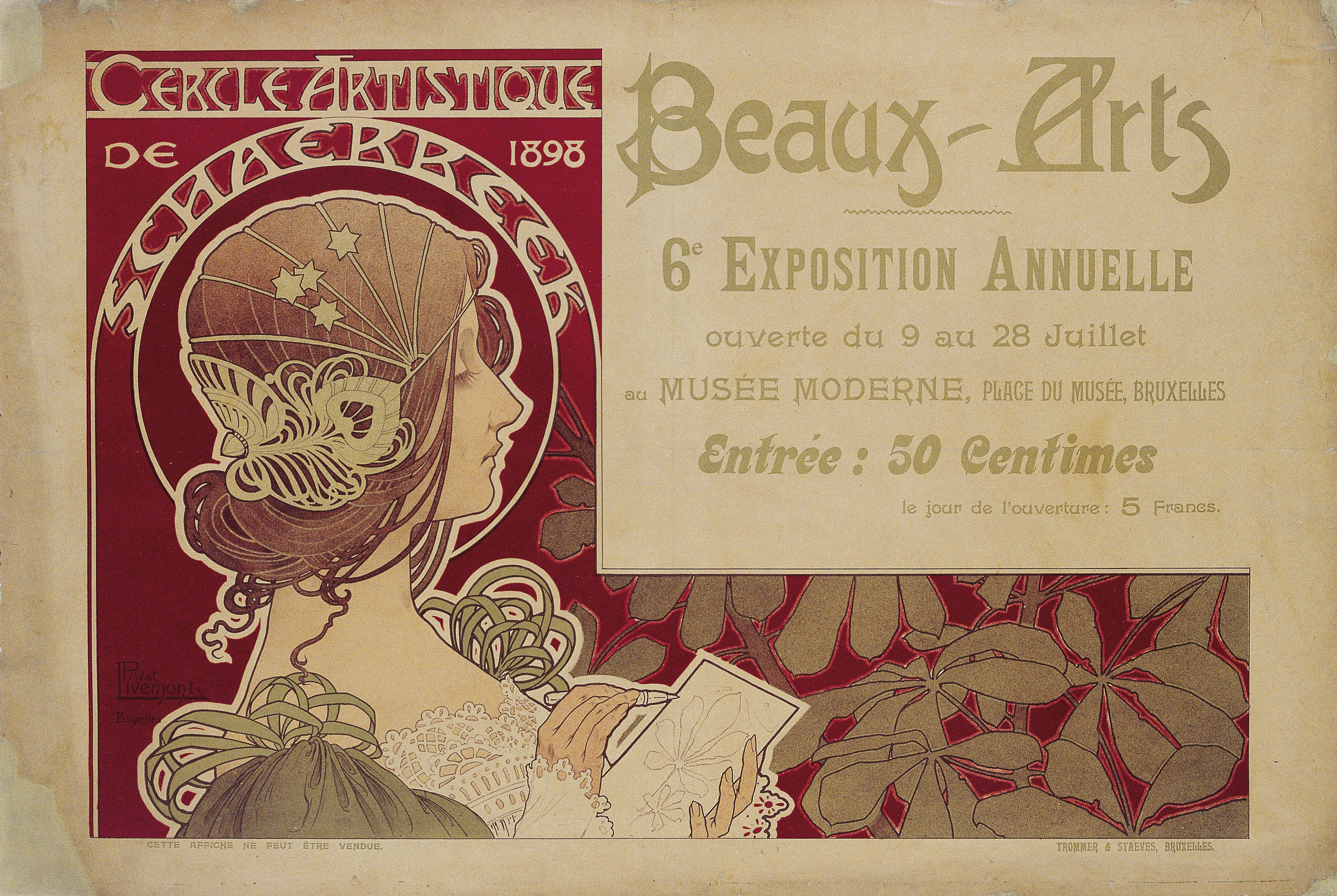 image for: Henri Privat-Livemont - Cercle Artistique de Schaerbeek - 1898