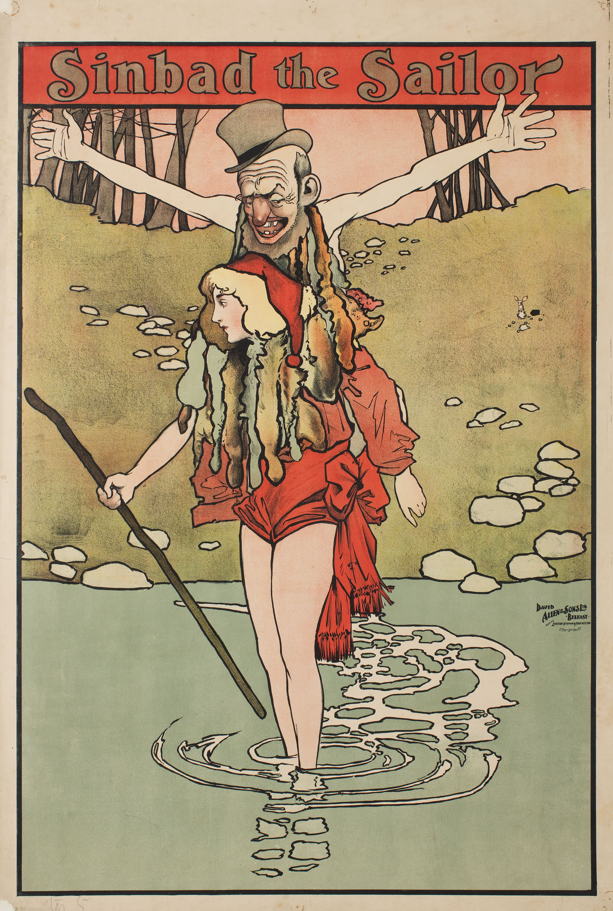 image for: John Hassall - Simbad the Sailor - 1901 o anterior