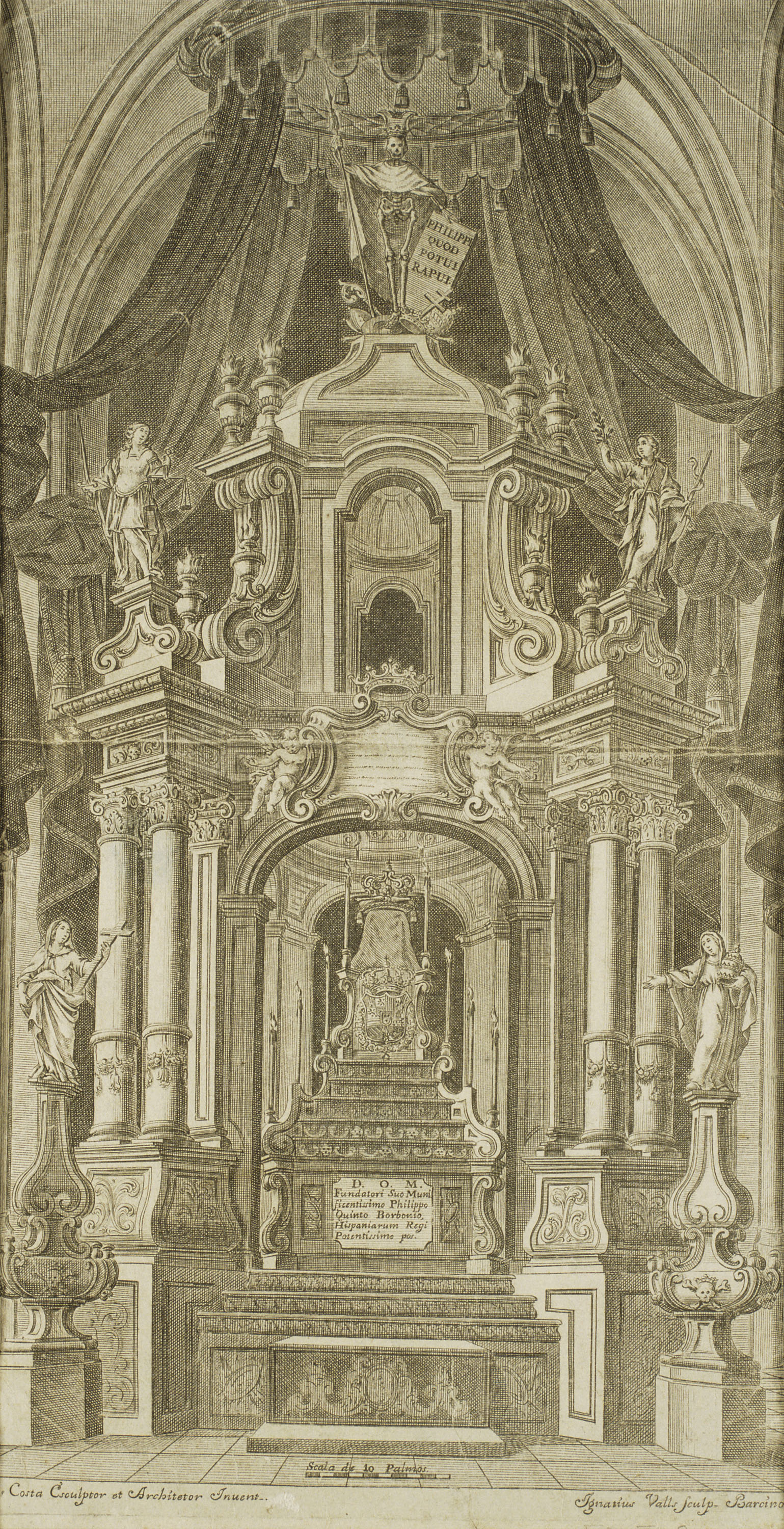 image for: Ignasi Valls - Túmul de Felip V - Posterior a 1746