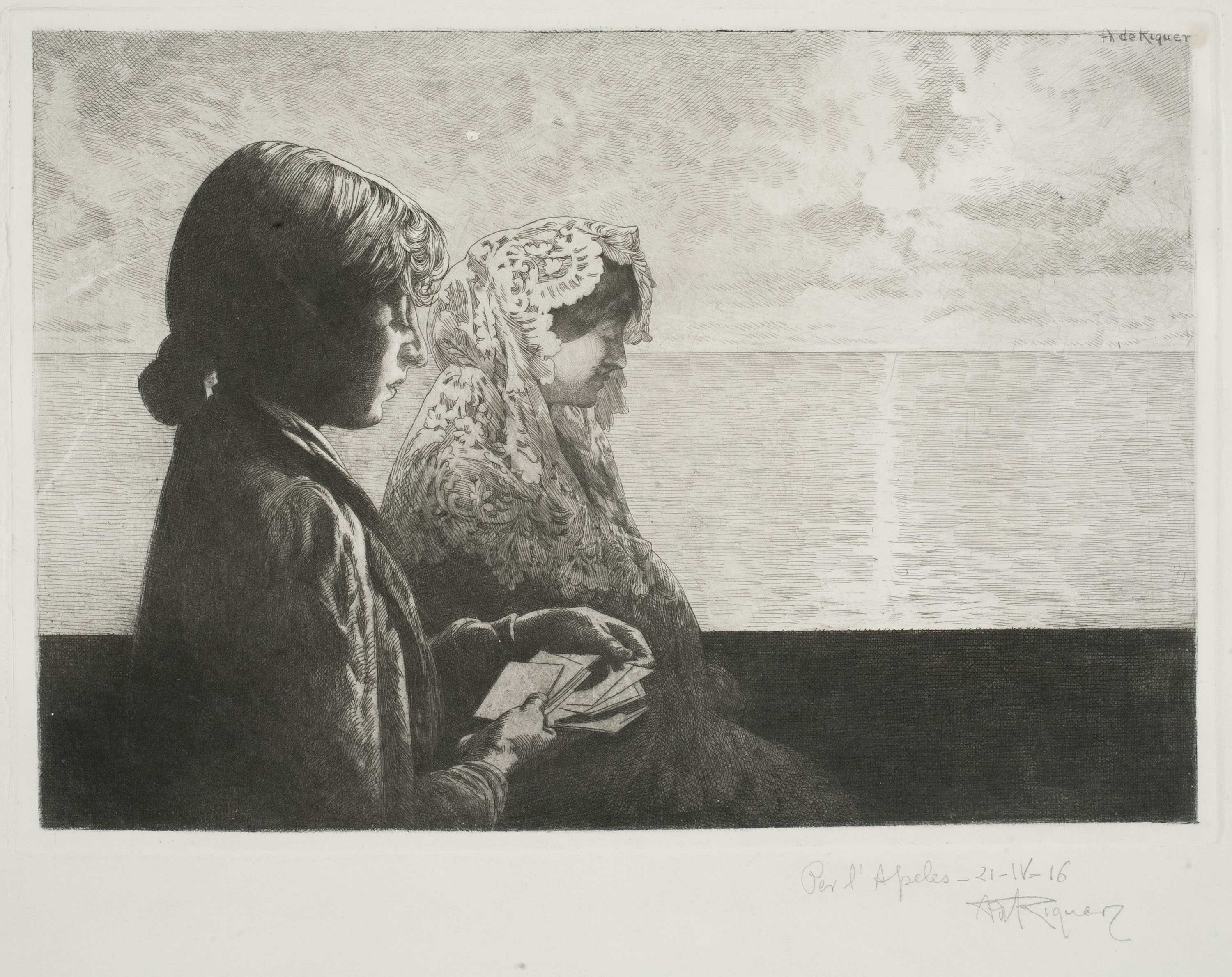 image for: Alexandre de Riquer - Figures femenines - 1916