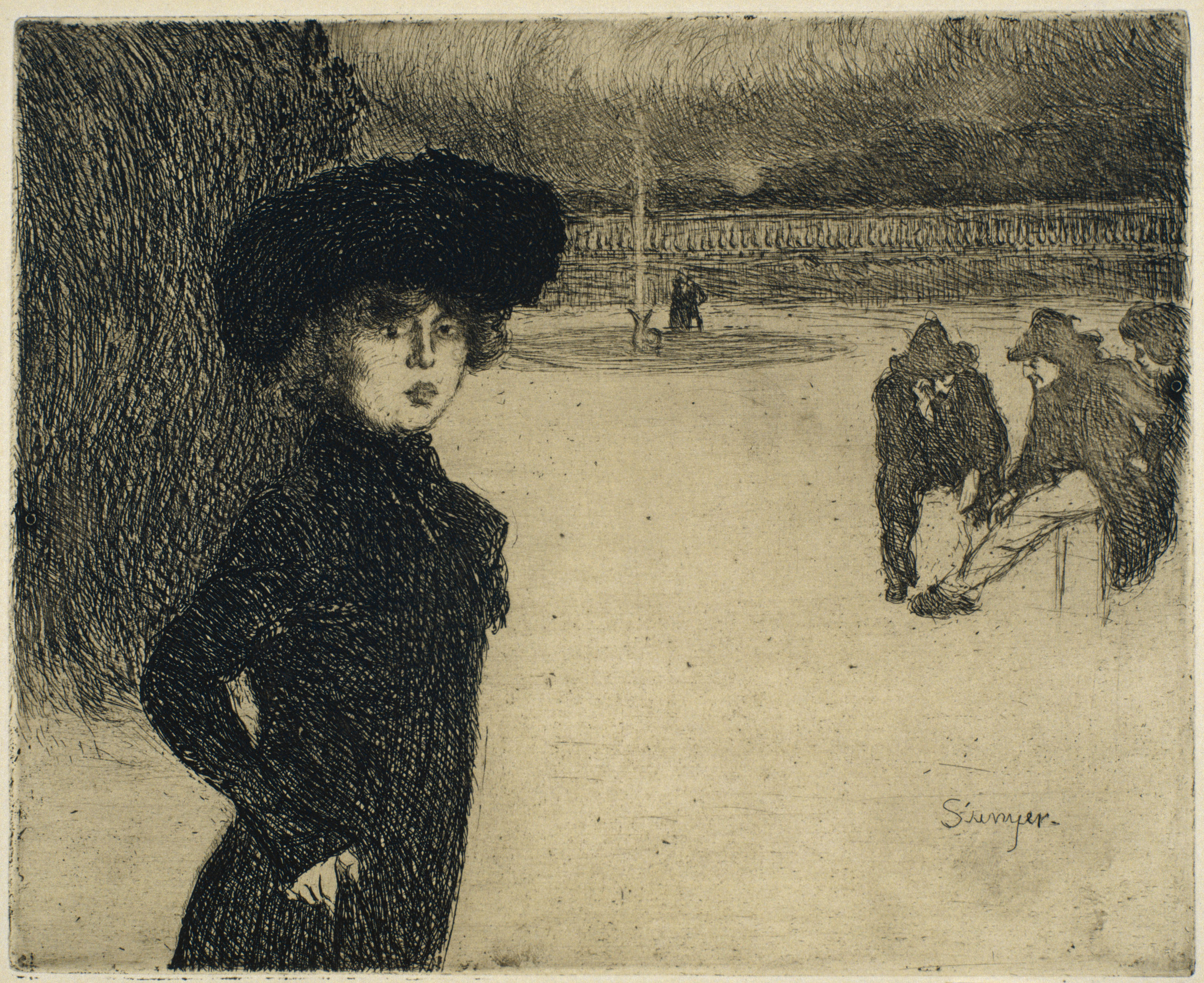 image for: Joaquim Sunyer - Jardins del Luxemburg - Cap a 1900