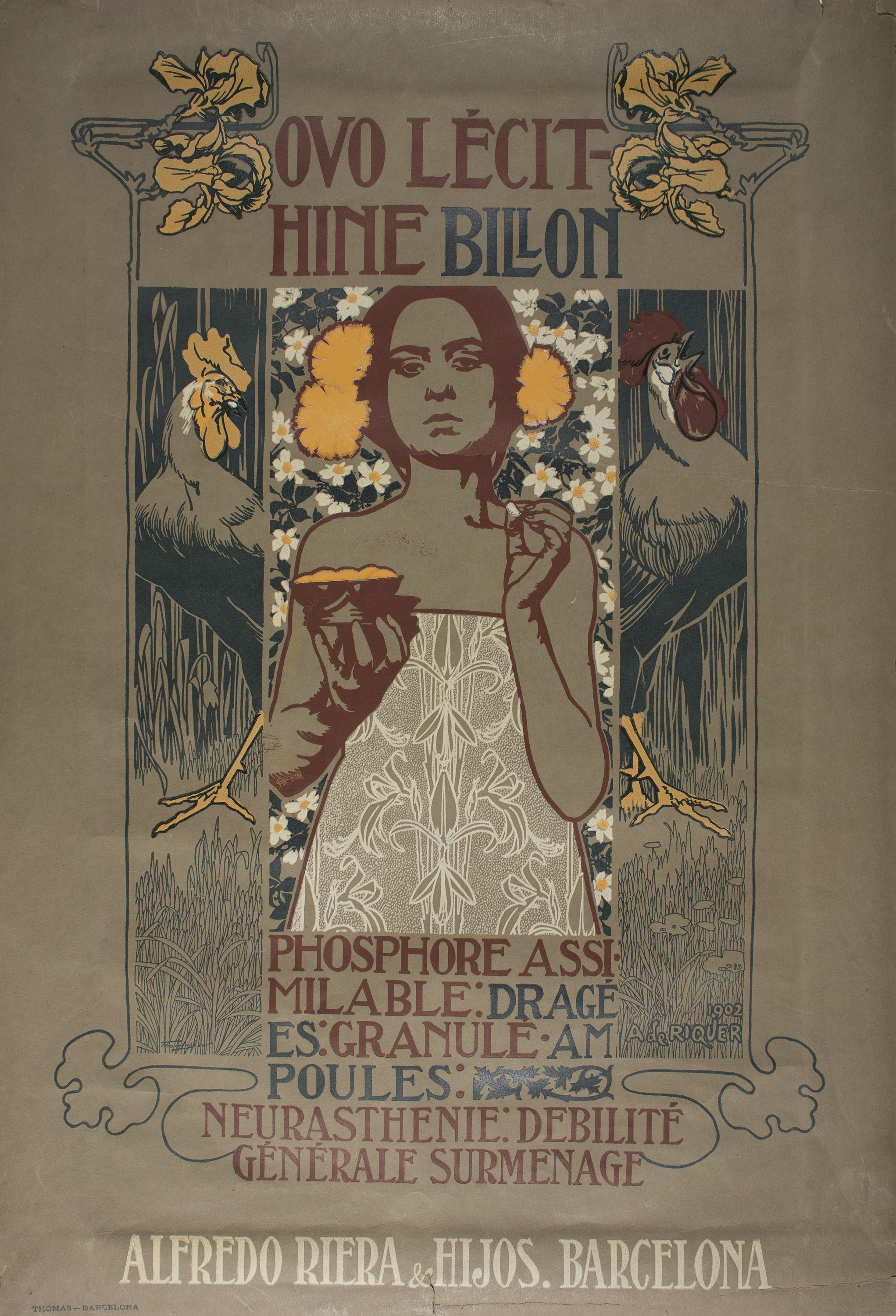 image for: Alexandre de Riquer - Ovo Lécithine Billon - 1902