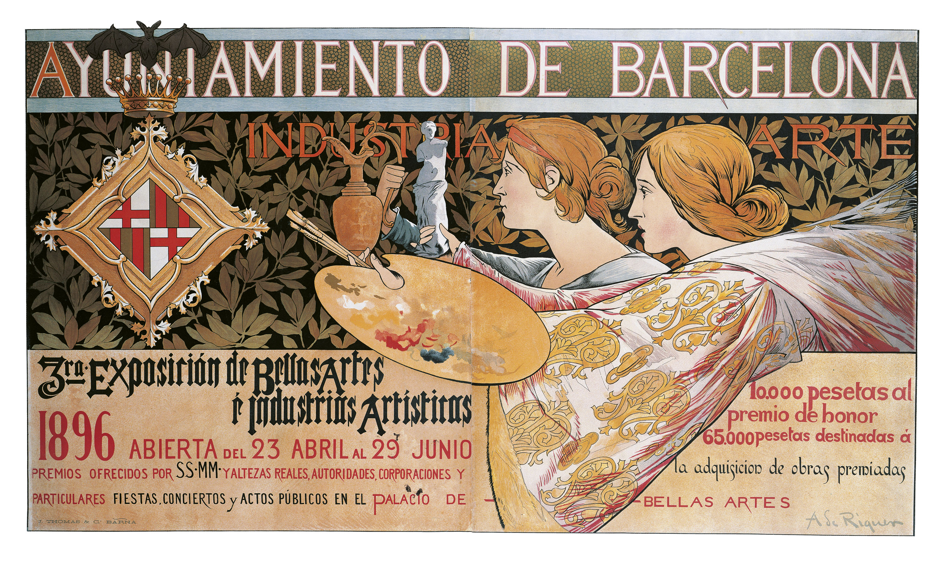 image for: Alexandre de Riquer - 3ra. Exposición de Bellas Artes é Industrias Artísticas - 1896 [2]
