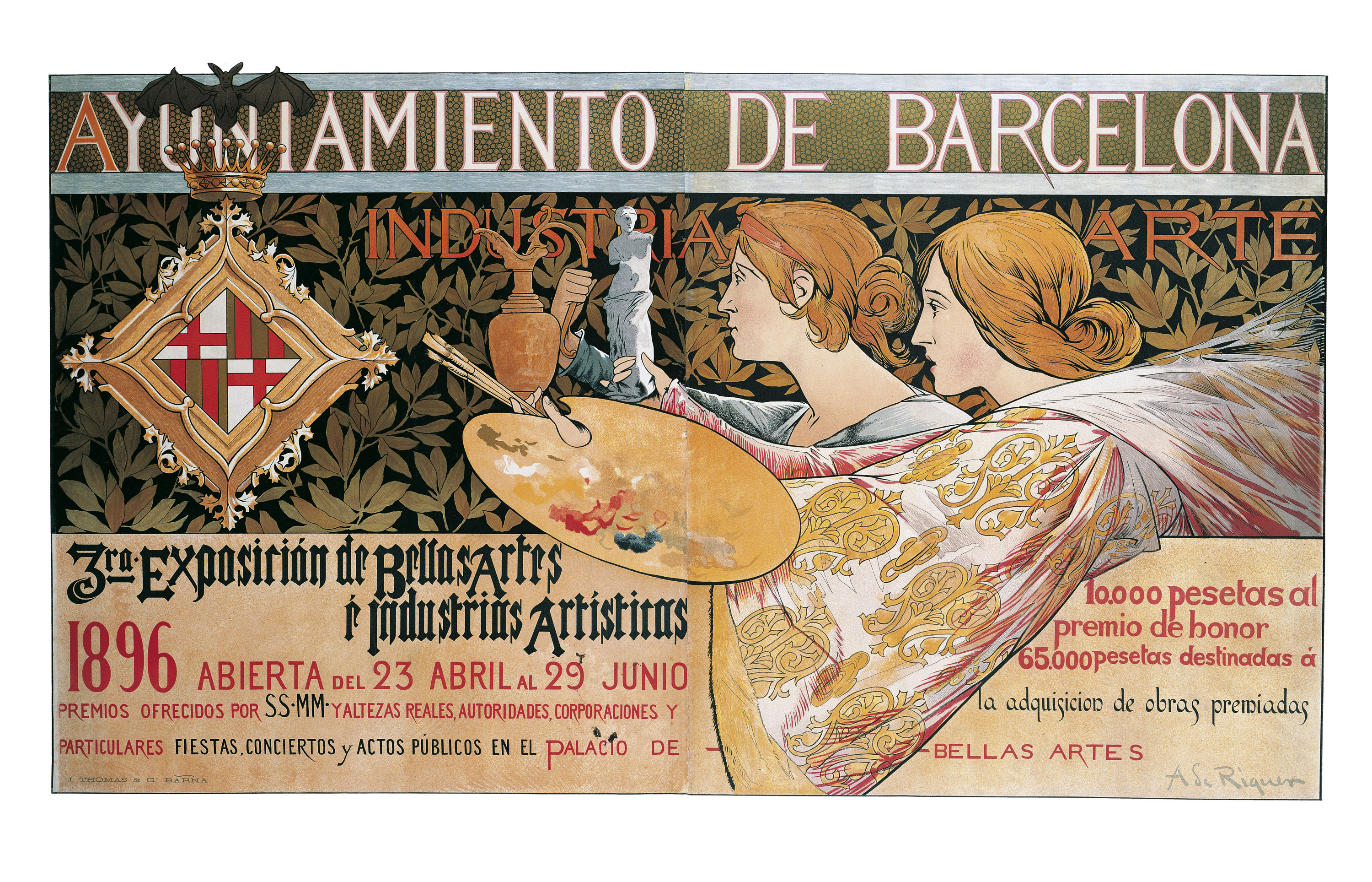 image for: Alexandre de Riquer - 3ra. Exposición de Bellas Artes é Industrias Artísticas - 1896 [1]