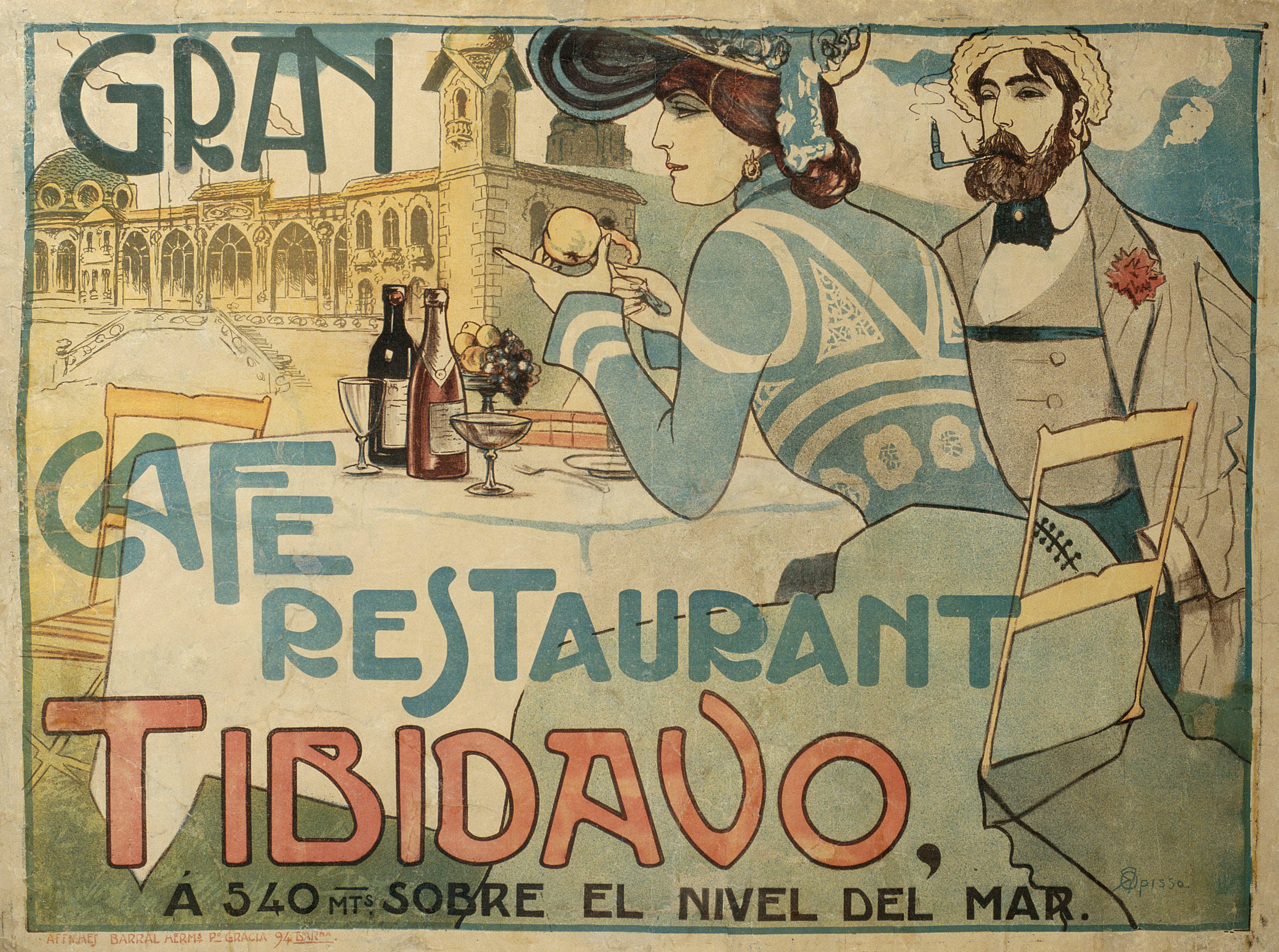 image for: Ricard Opisso - Gran Cafe Restaurant Tibidavo - 1902