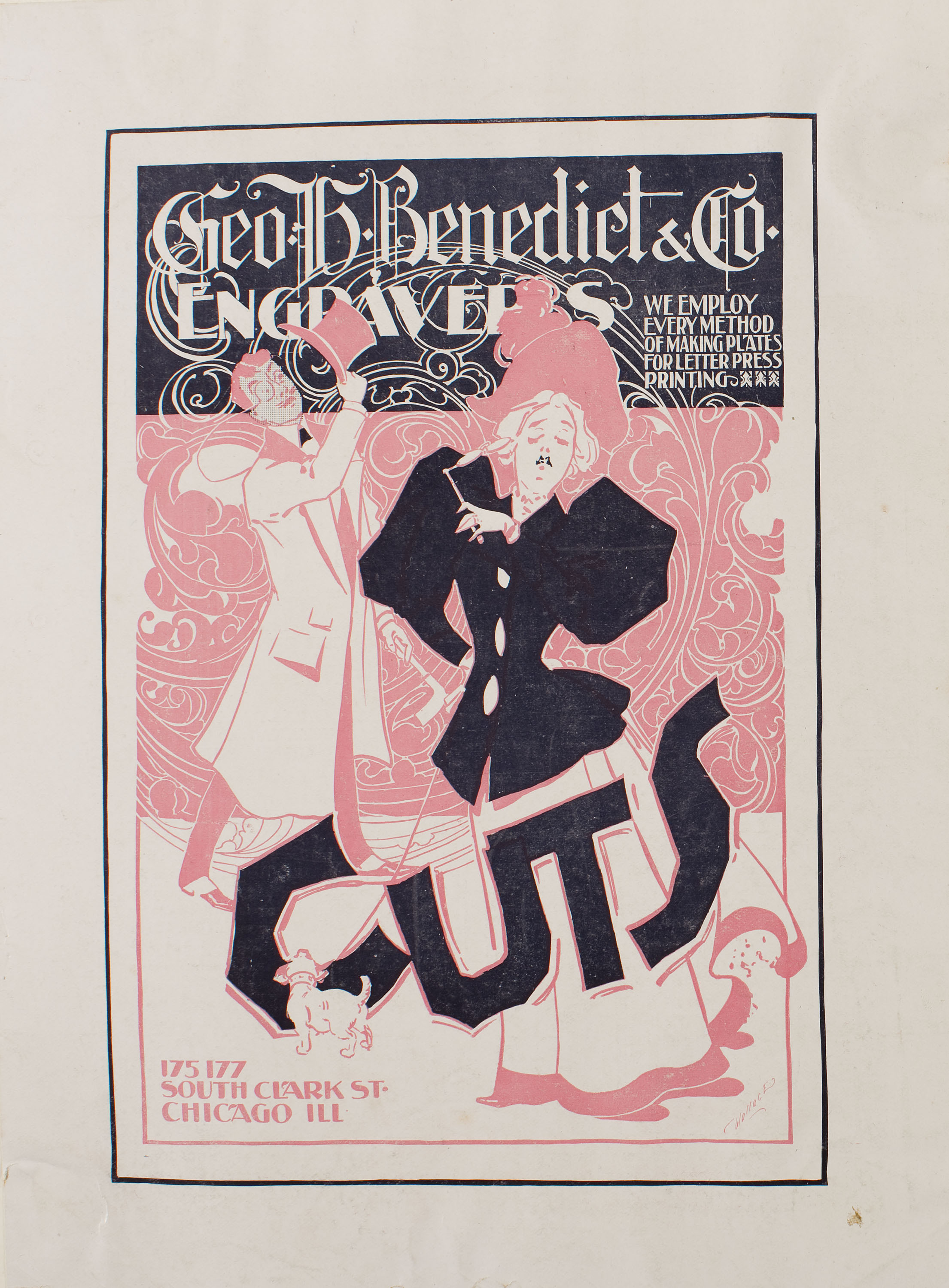 image for: Wallace - Geo H. Benedict & Co. Engravers - Cap a 1890-1910