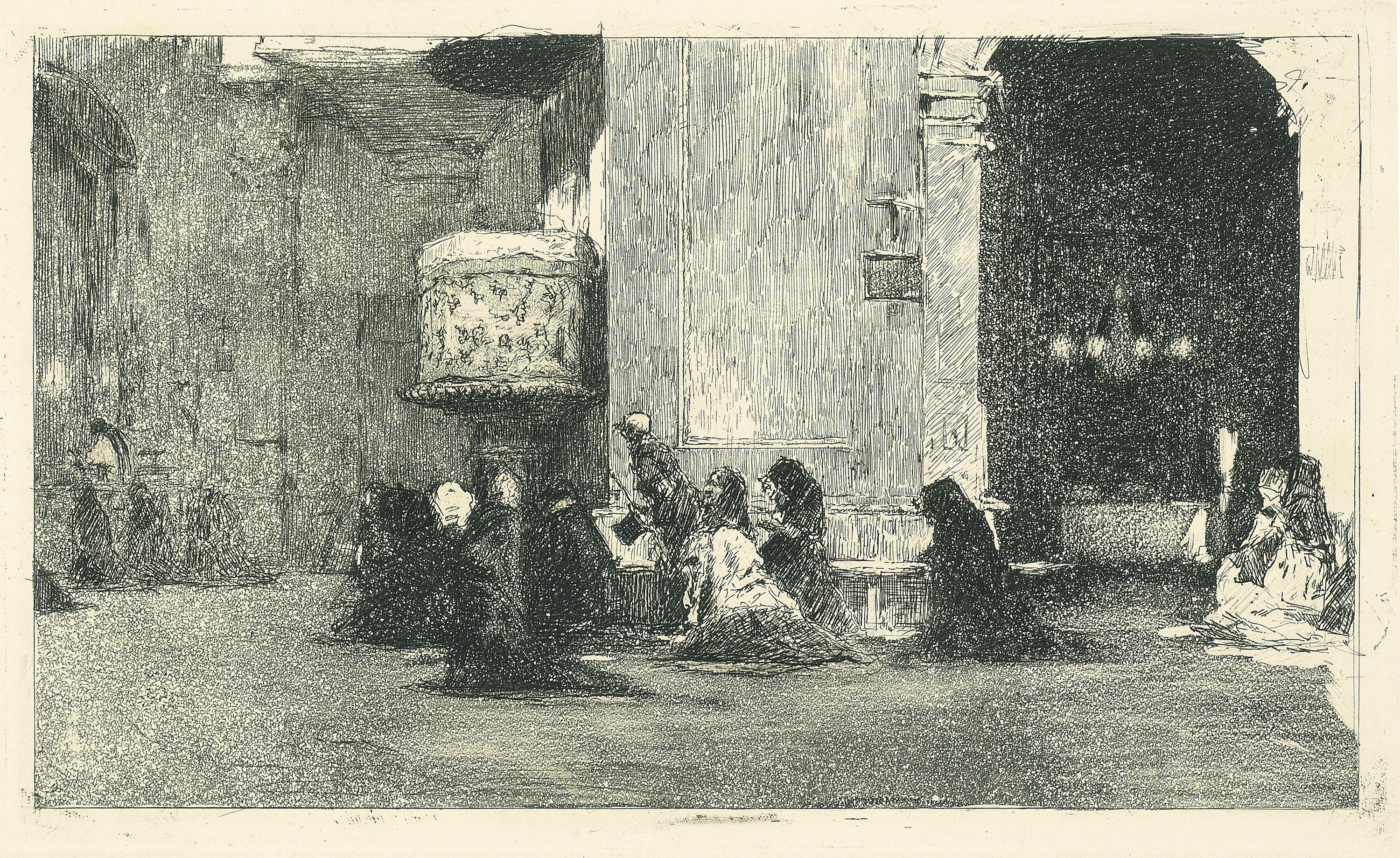 image for: Marià Fortuny - Interior de l'església de Sant Josep - Cap a 1868