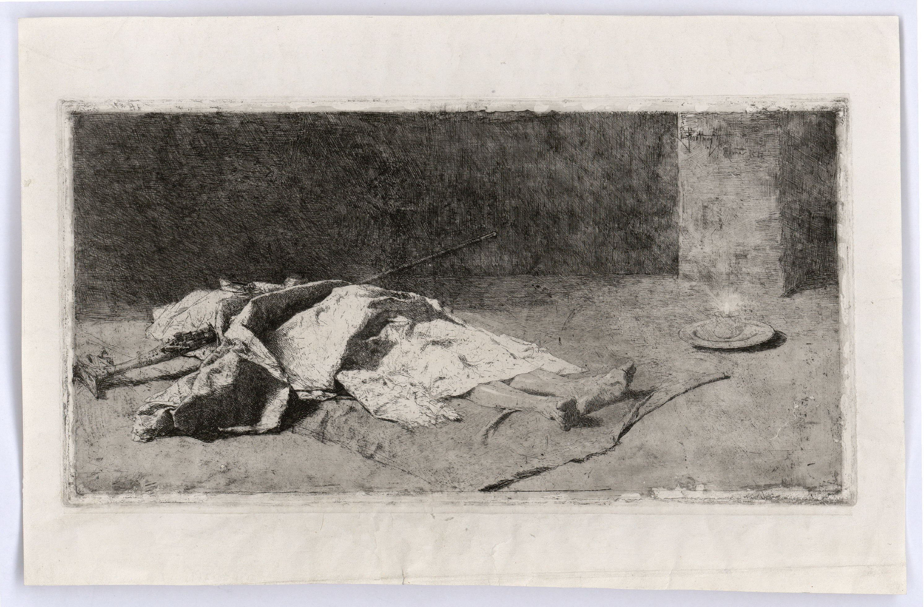 image for: Marià Fortuny - Cabilenc mort - 1867