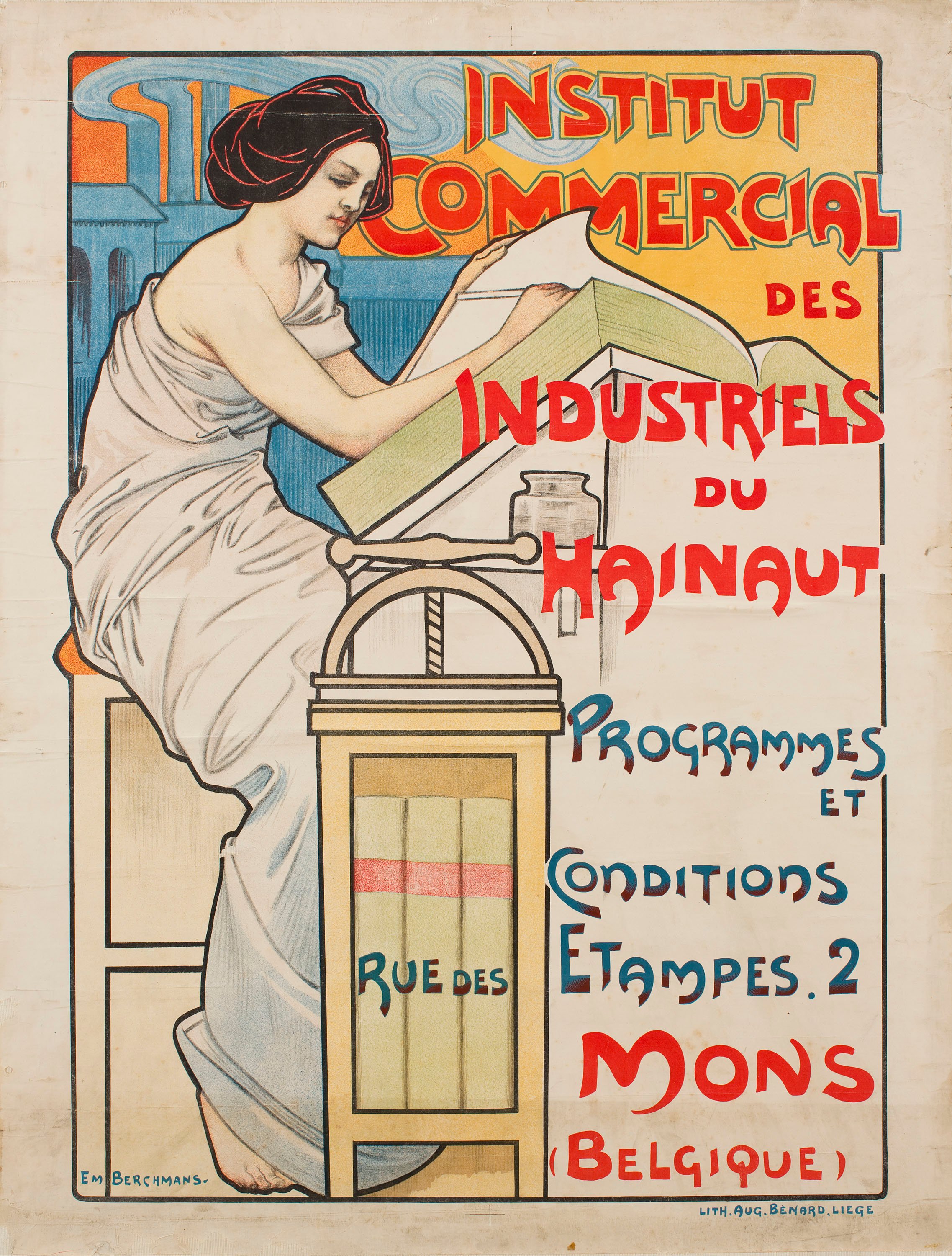 image for: Émile Berchmans - Institut Comercial des Industriels du Hainaut - Anterior a 1903