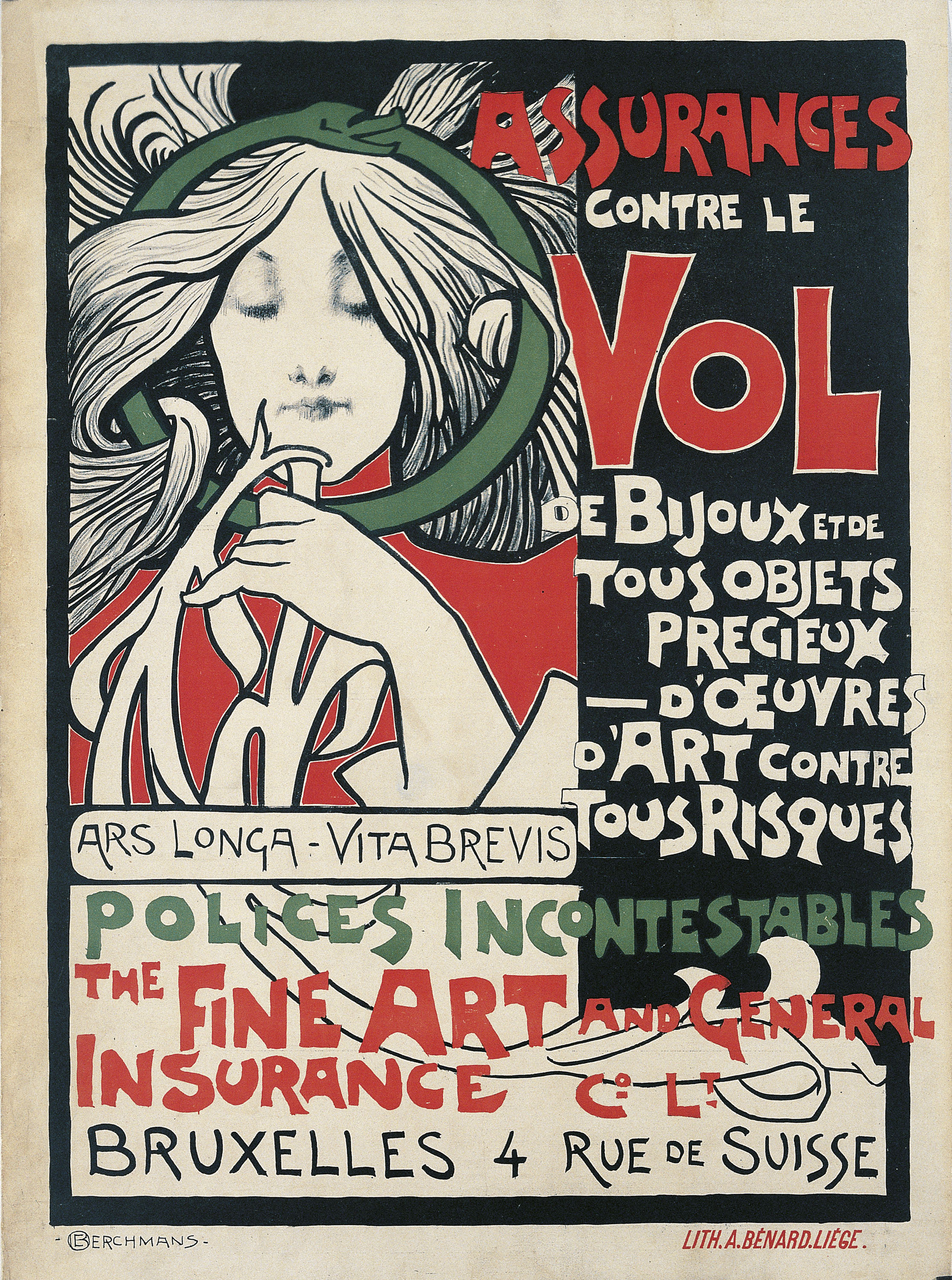 image for: Émile Berchmans - The Fine Art and General Insurance Cº LT - 1896