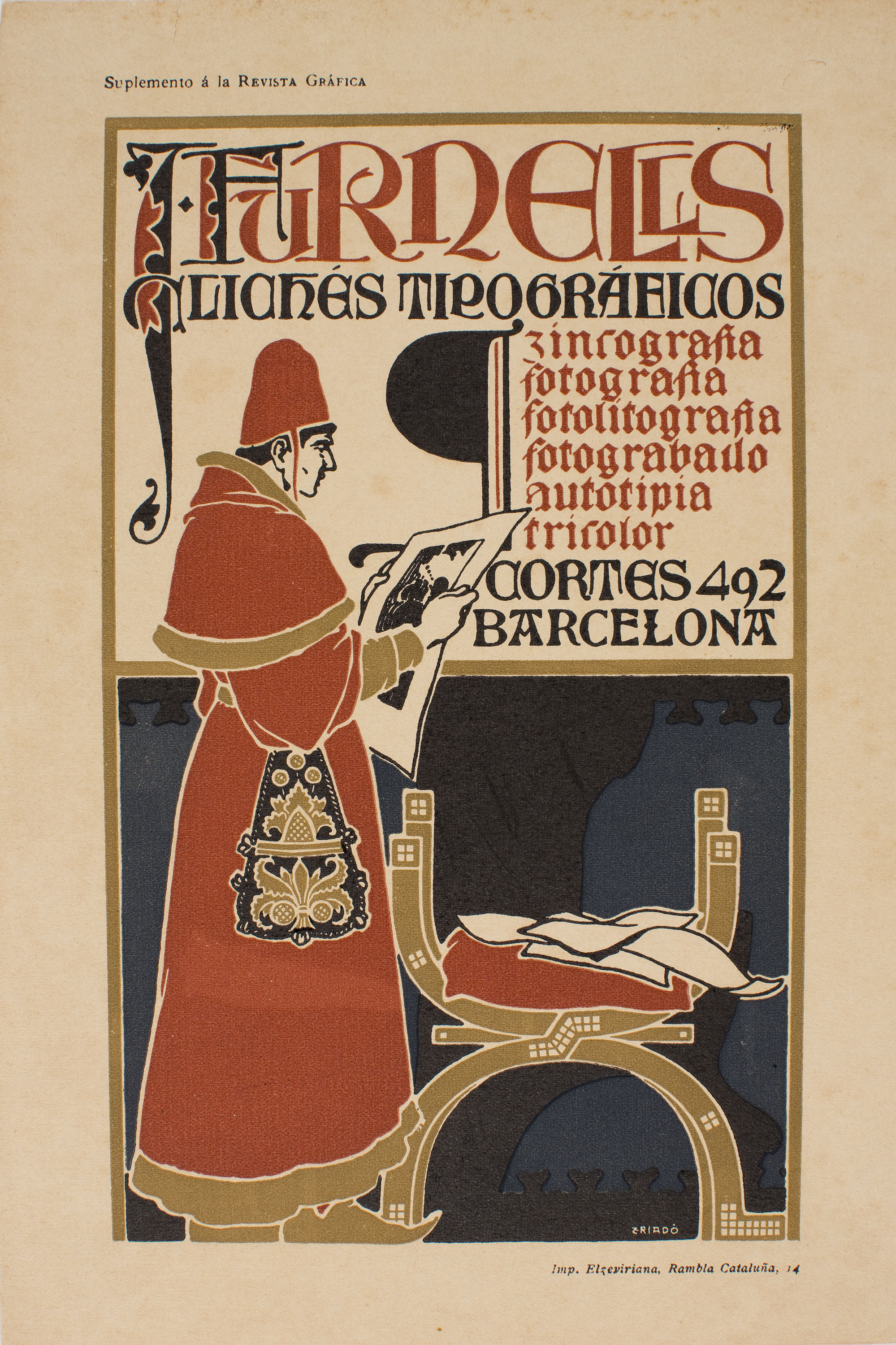 image for: Josep Triadó - J. Furnells. Clichés tipográficos - 1906