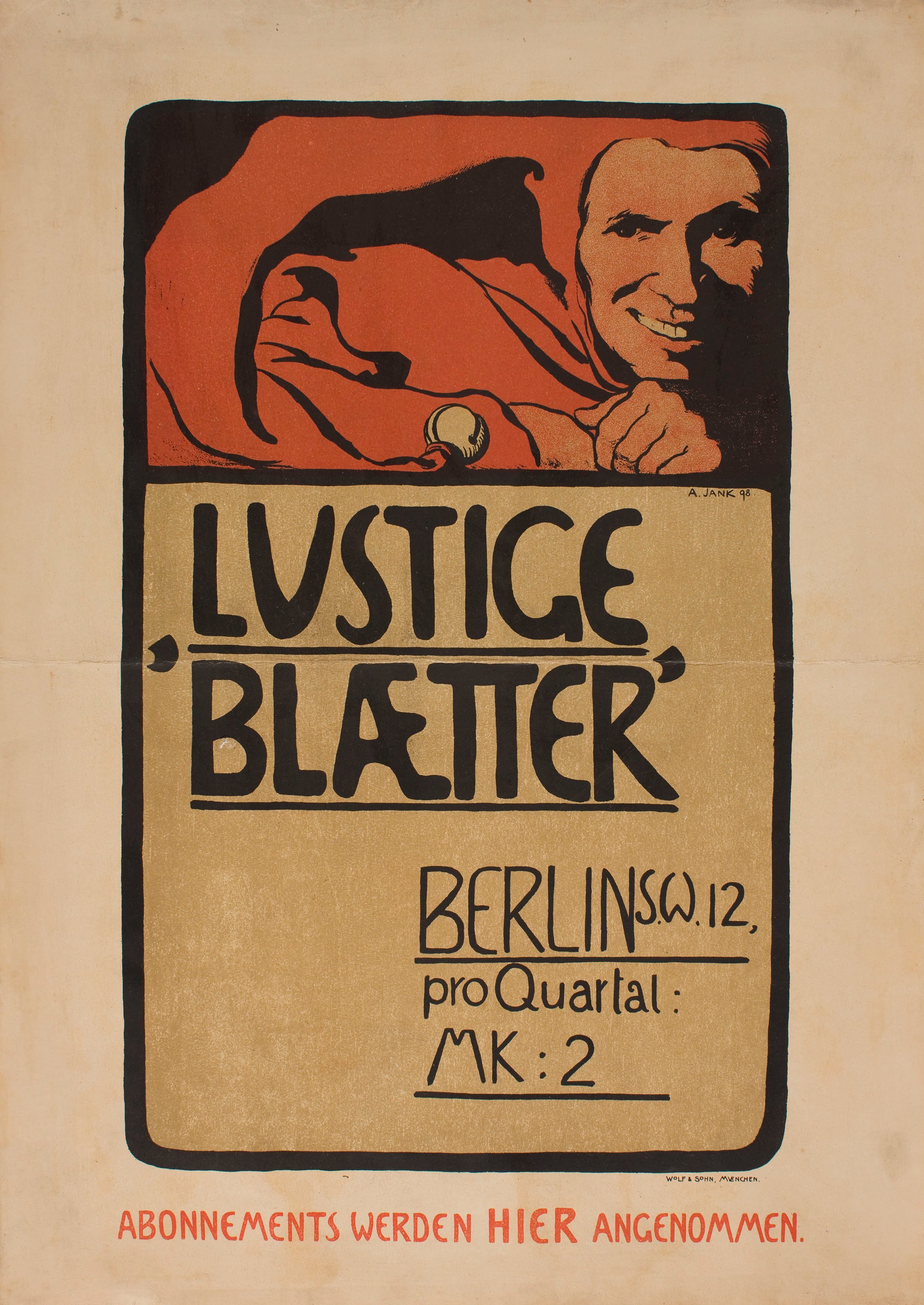image for: Angelo Jank - Lustige Blætter - 1898