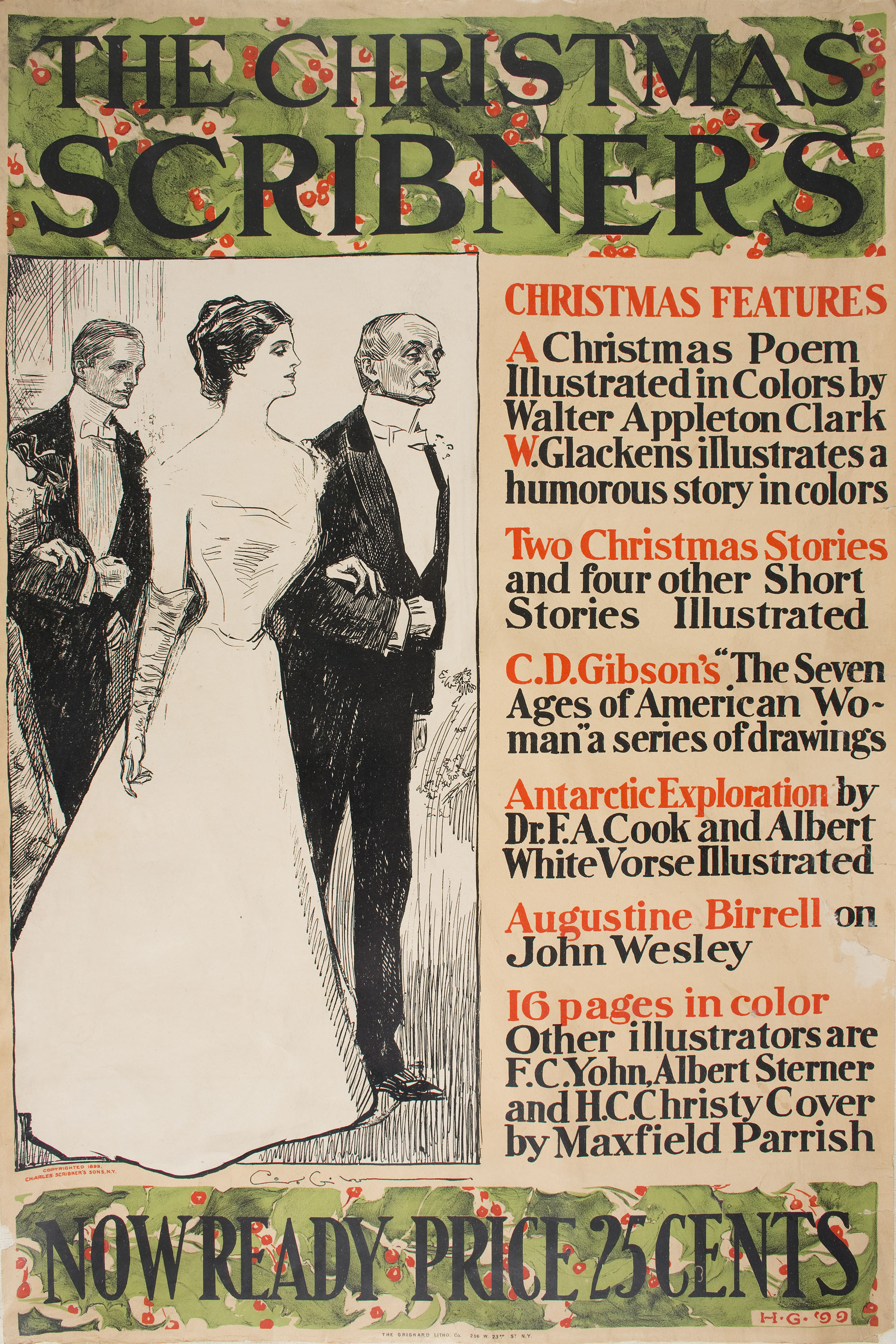 image for: Charles Dana Gibson - The Christmas Scribner's - 1899