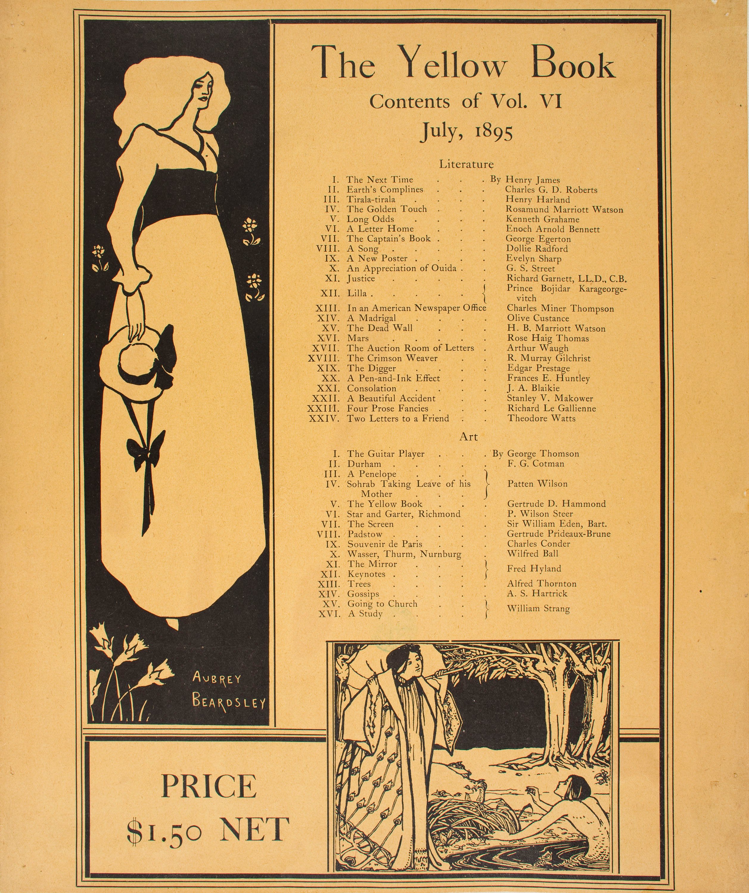 image for: Aubrey Vincent Beardsley - The Yellow Book (July 1895) - 1895