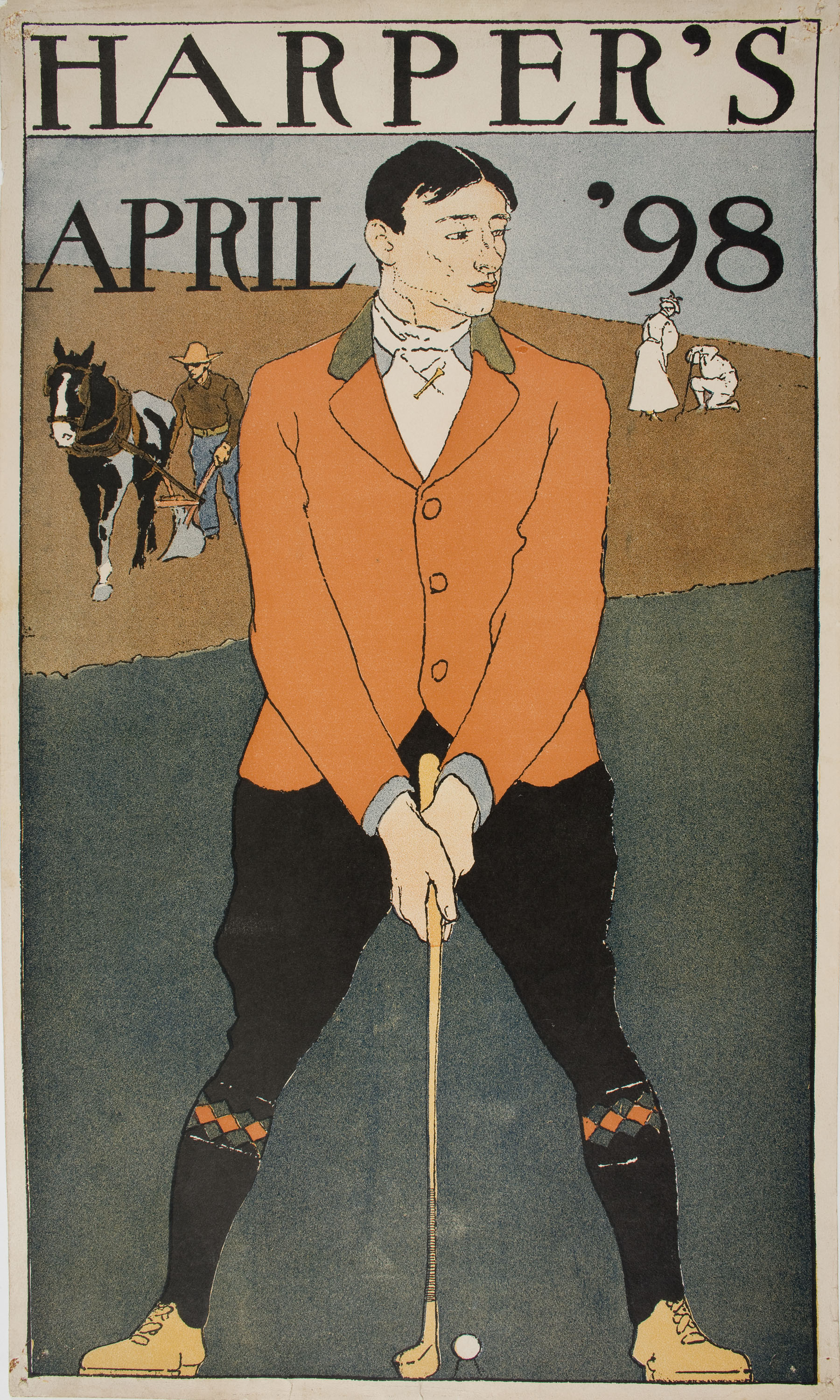 image for: Edward Penfield - Harper's April '98 - 1898