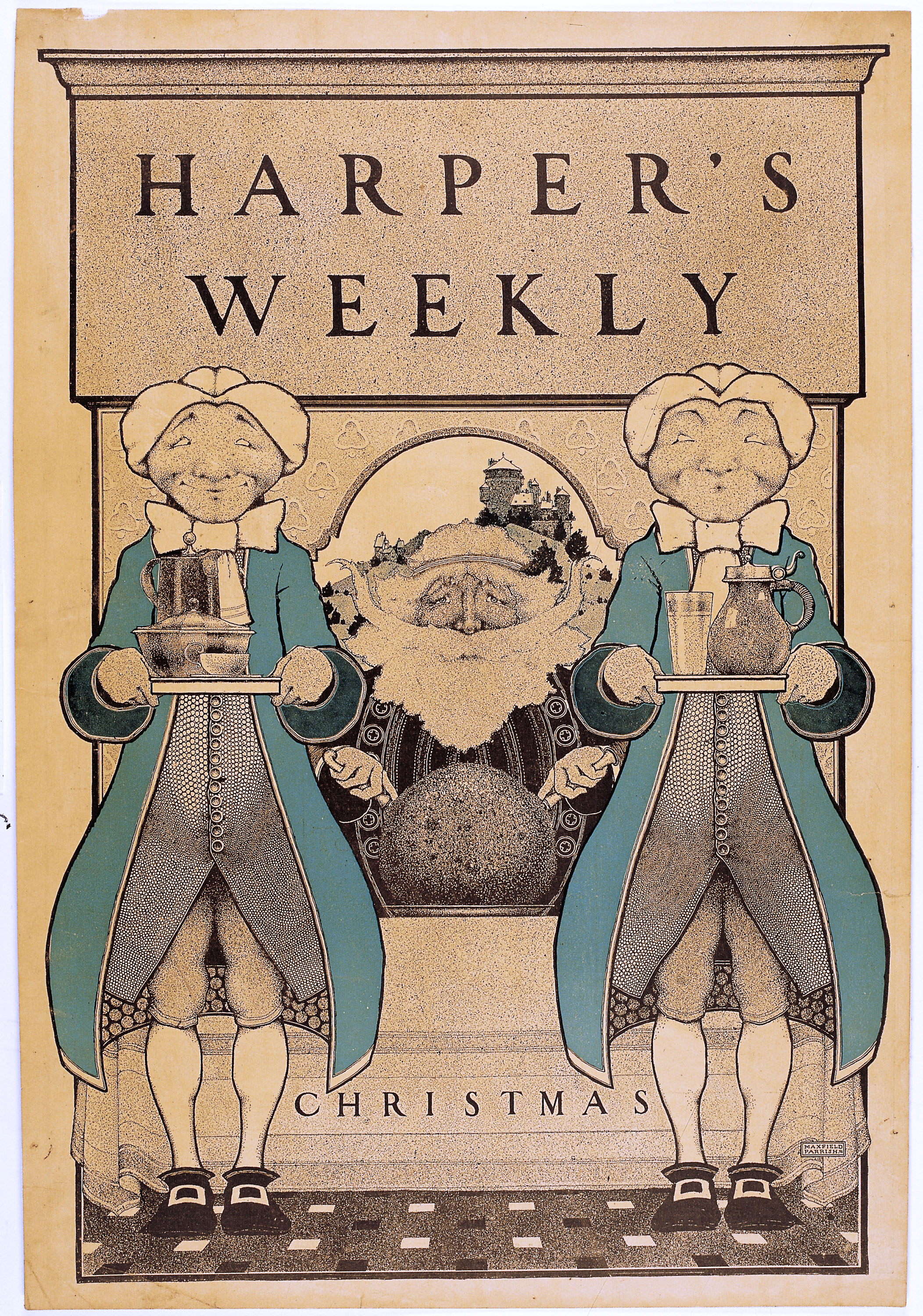 image for: Maxfield Parrish - Harper's Weekly. Christmas - 1896