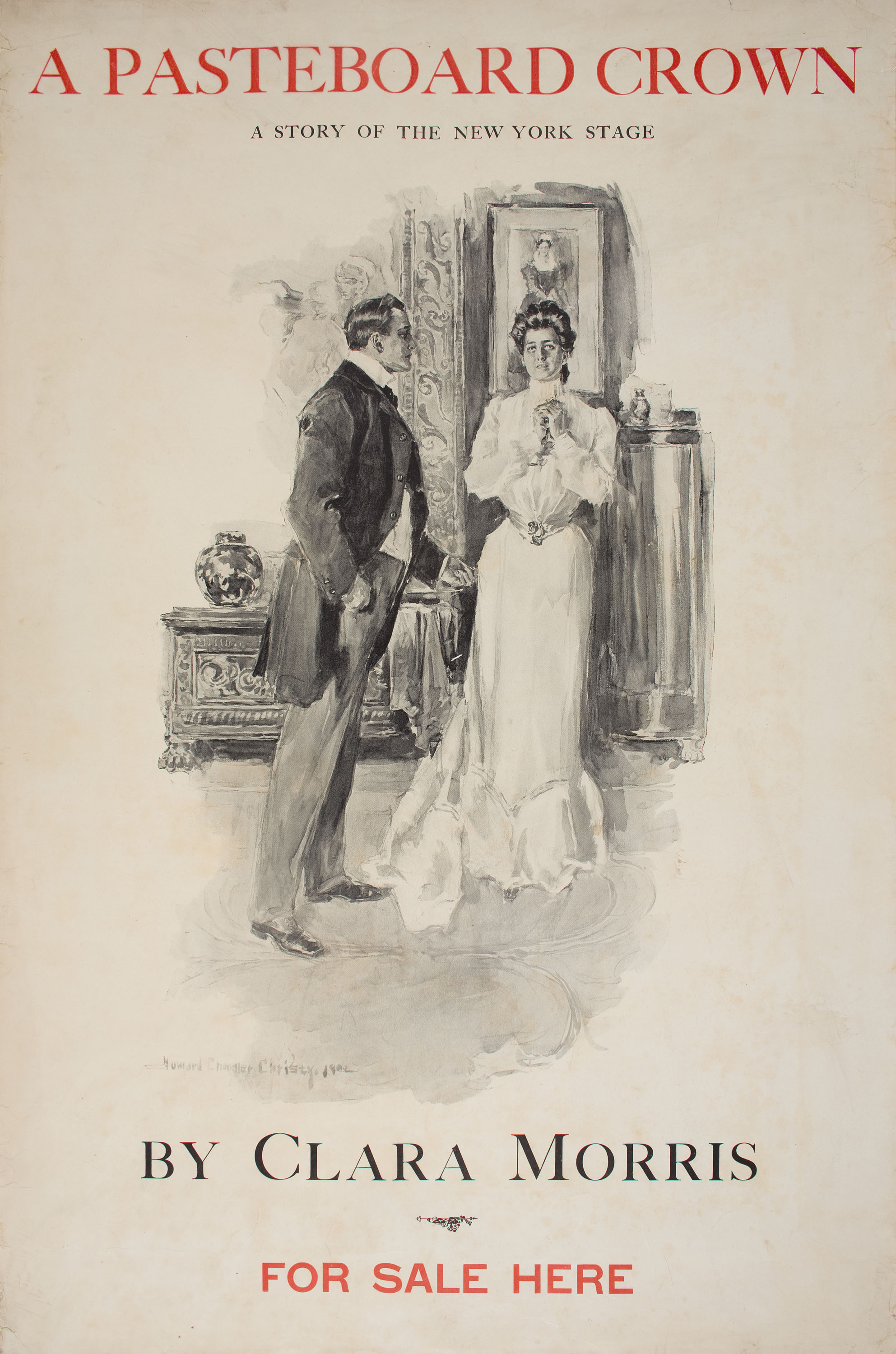 Howard Chandler Christy - A Pasteboard Crown - 1902 image for: Howard Chandler Christy - A Pasteboard Crown - 1902
