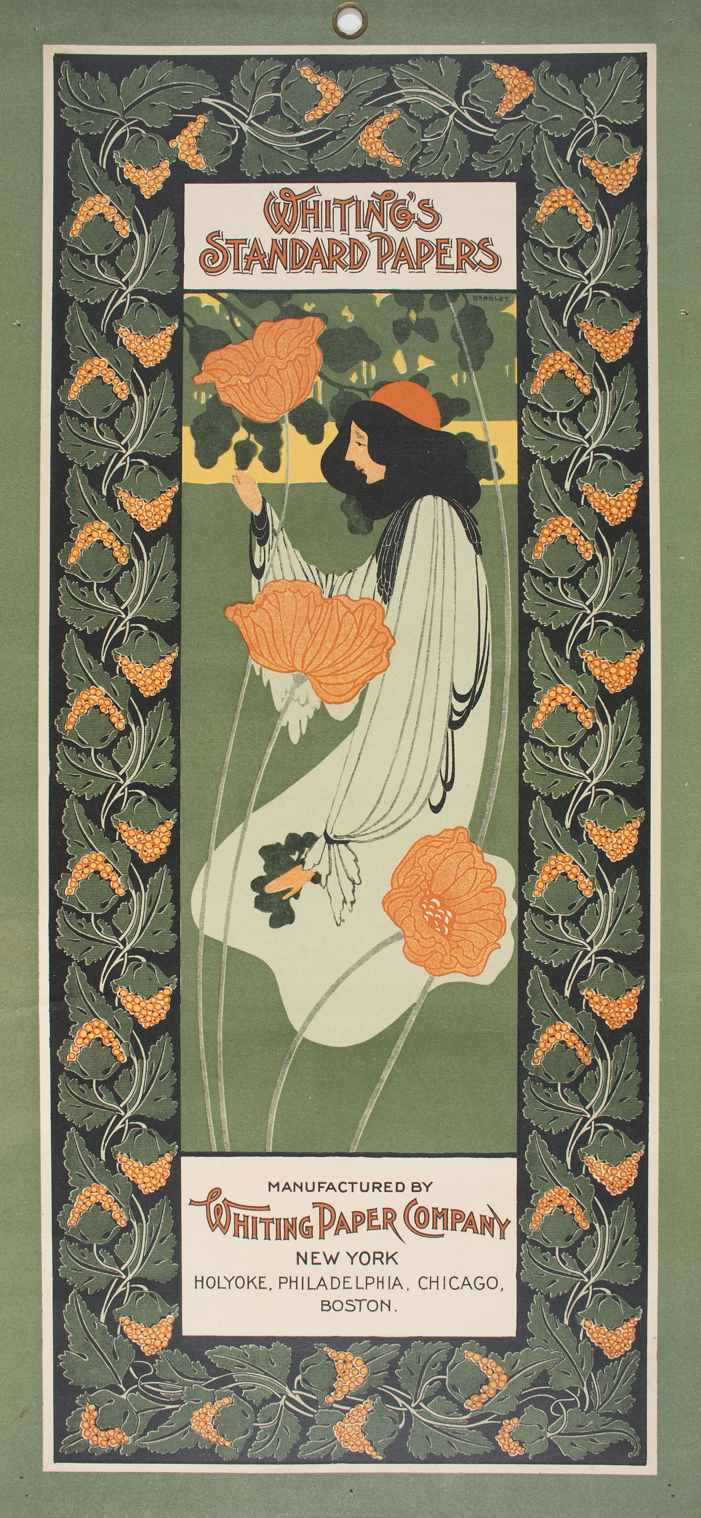 image for: William Henry Bradley - Whiting's Standard Papers (The Acorns) - 1895 o posterior