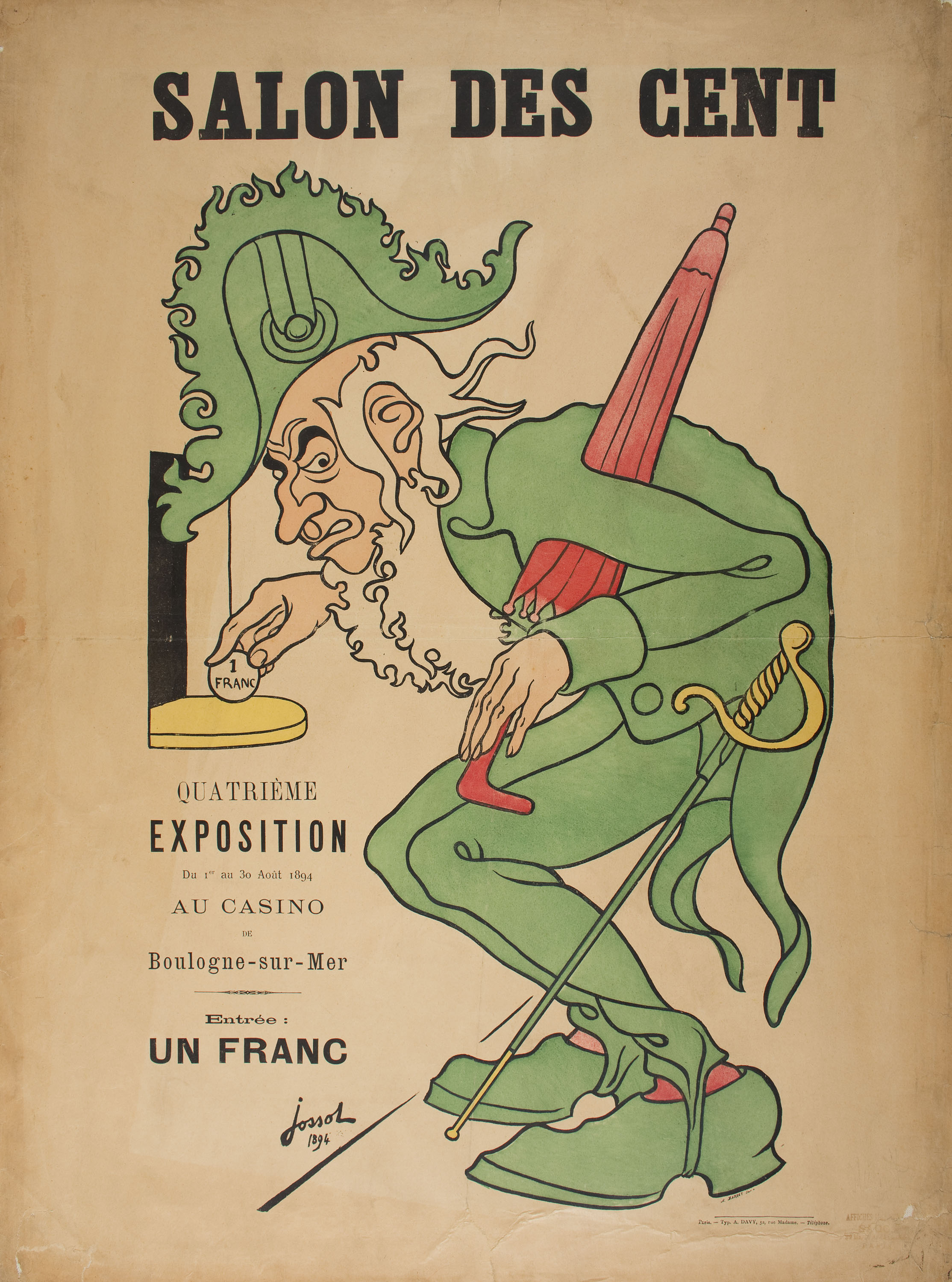 image for: Henri-Gustave Jossot (Abdul Karim) - Salon des Cent - 1894