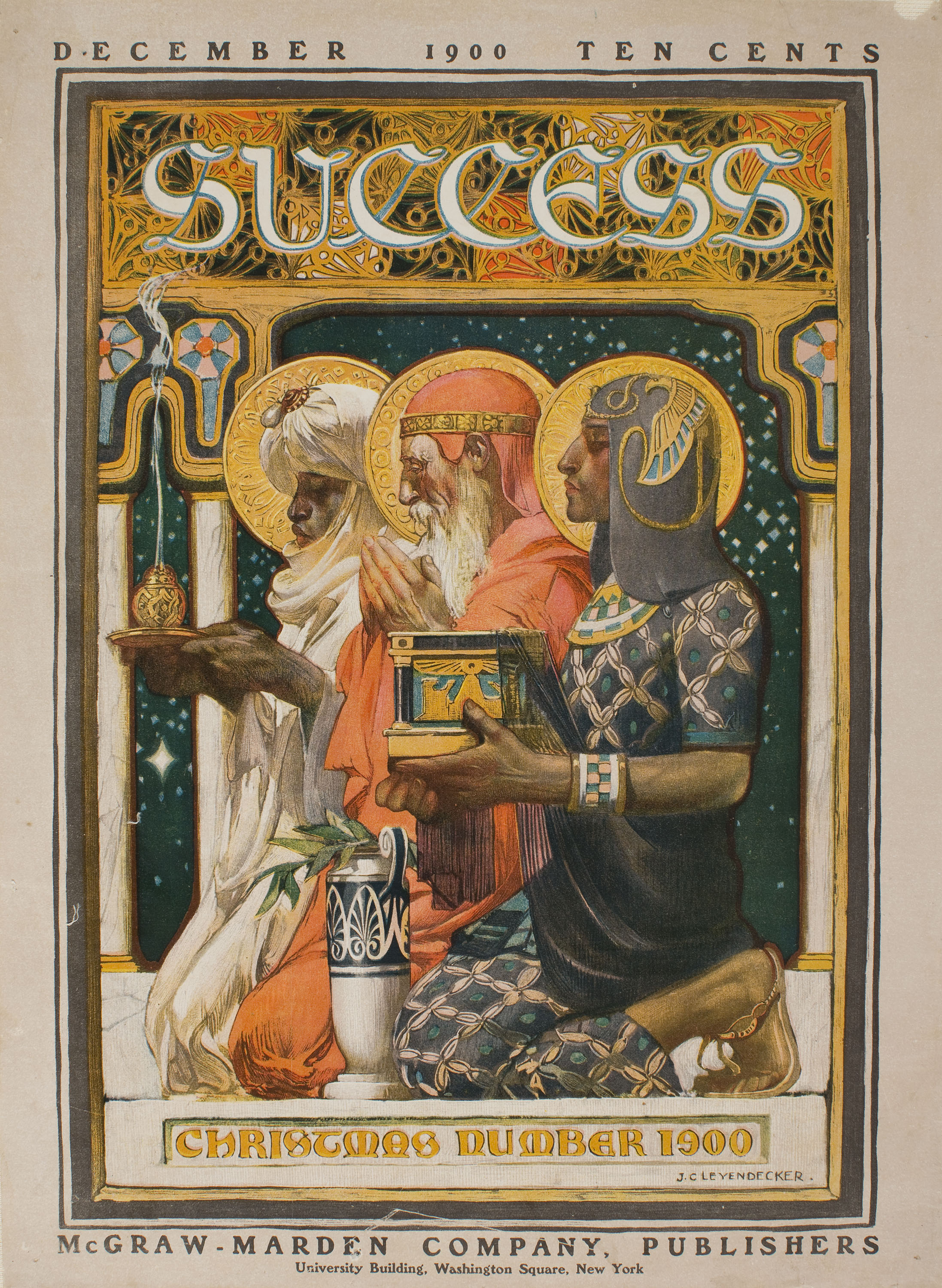 image for: Joseph Christian Leyendecker - Success. Christmas Number 1900 - 1900