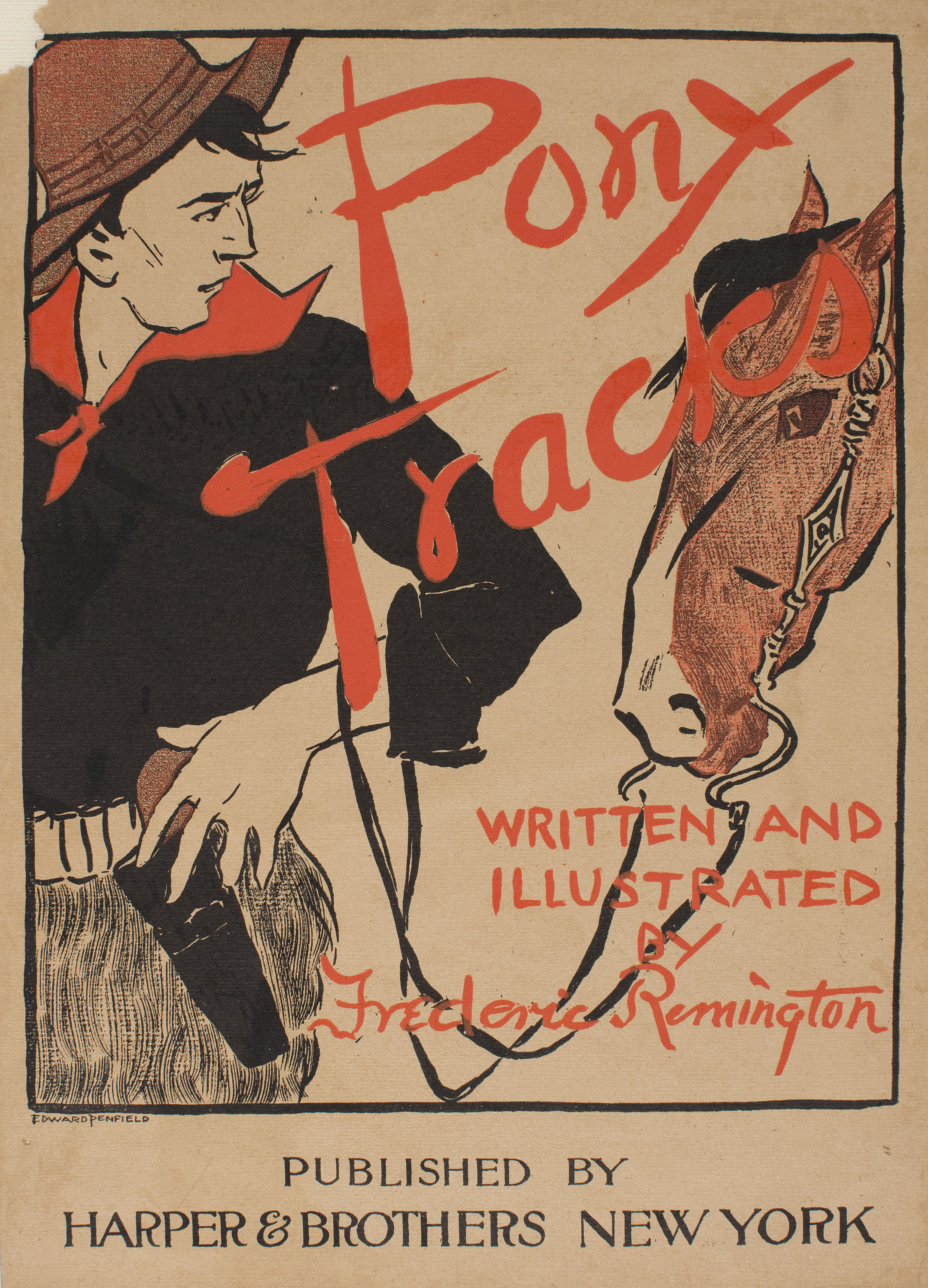 image for: Edward Penfield - Pony Tracks - 1895