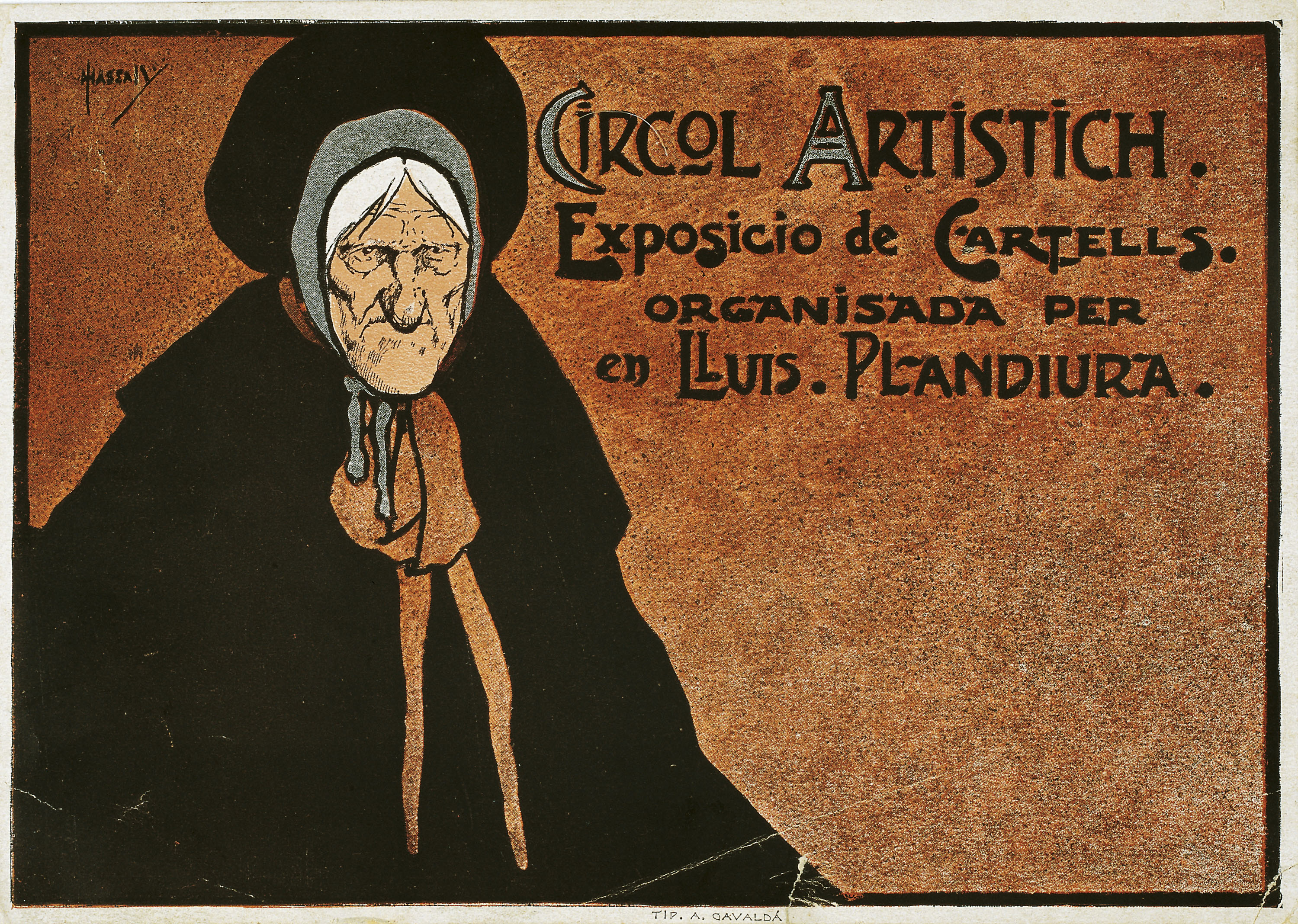 image for: John Hassall - Circol Artistich. Exposicio de cartells organisada per en Lluís Plandiura - Cap a 1902