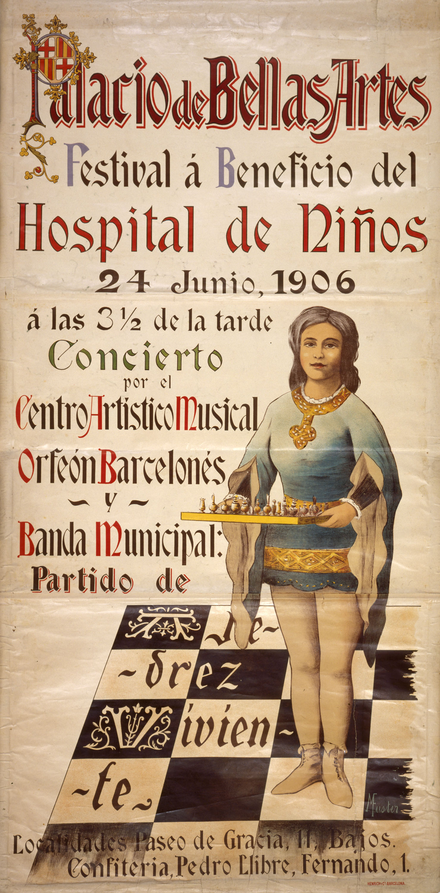 image for: Marià Fuster Fuster - Palacio de Bellas Artes. Festival á Beneficio del Hospital de Niños - 1906