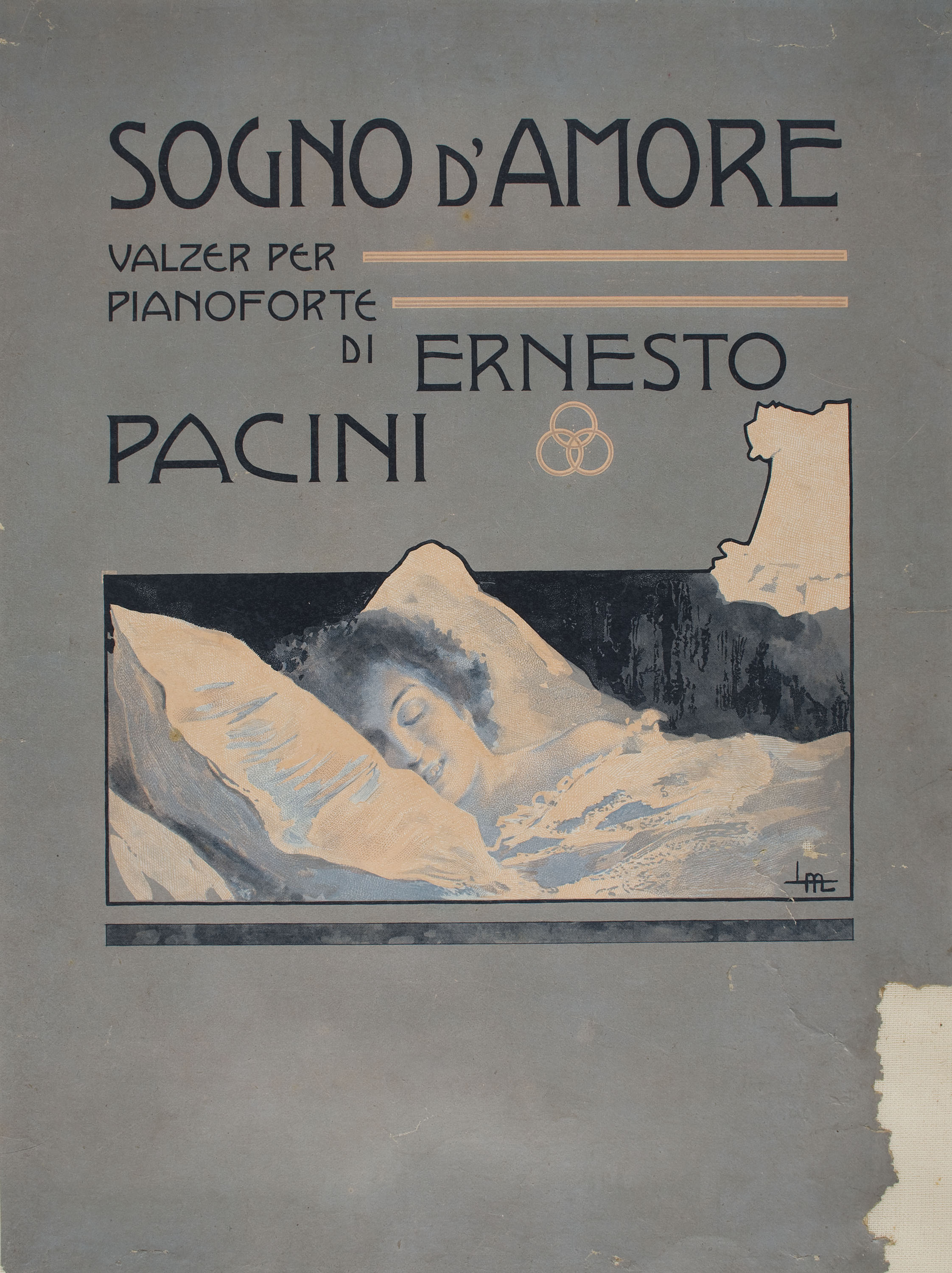 image for: Leopoldo Metlicovitz - Sogno d'amore - Cap a 1900