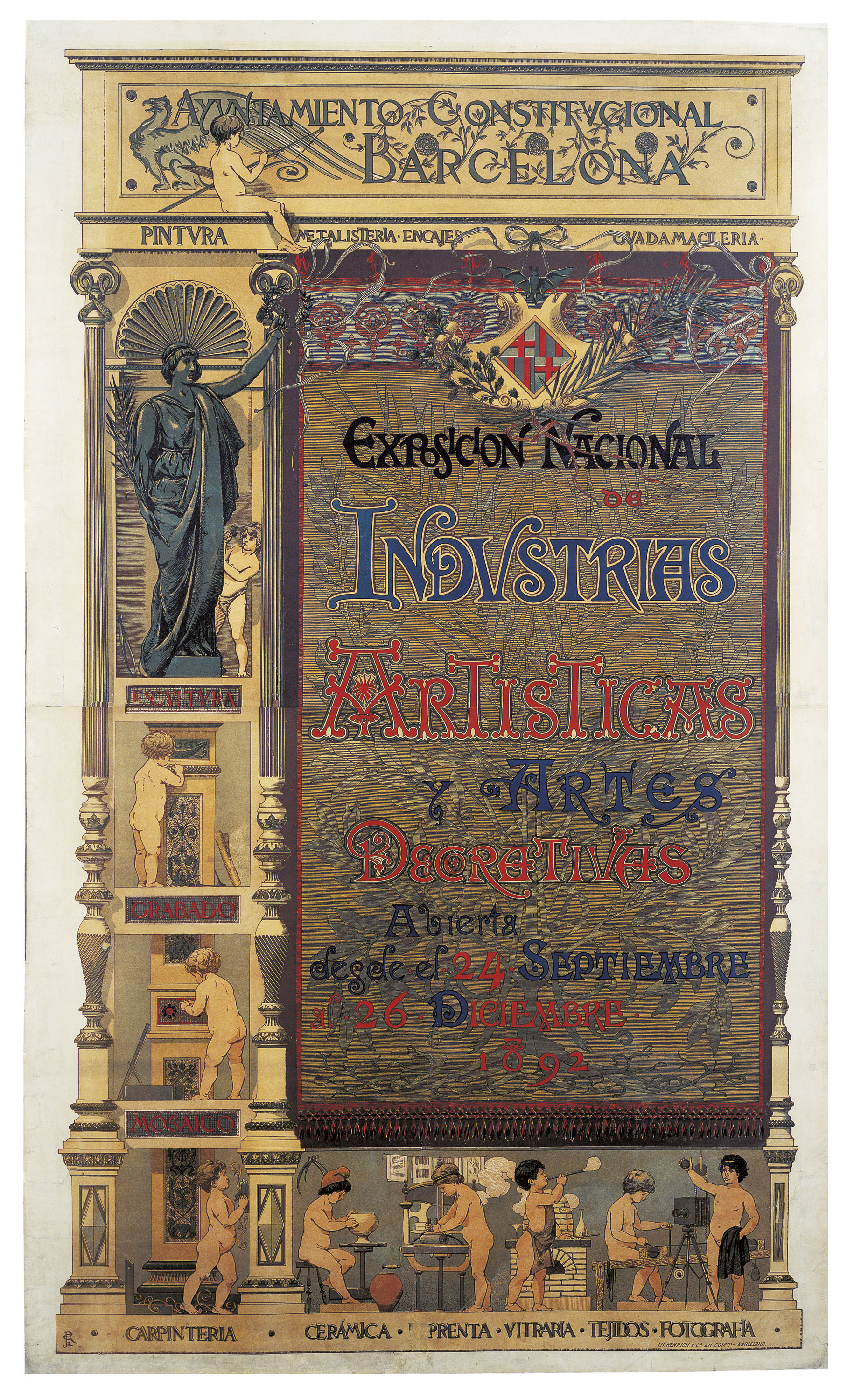 image for: Josep Lluís Pellicer - Exposicion Nacional de Industrias Artisticas y Artes Decorativas - 1892