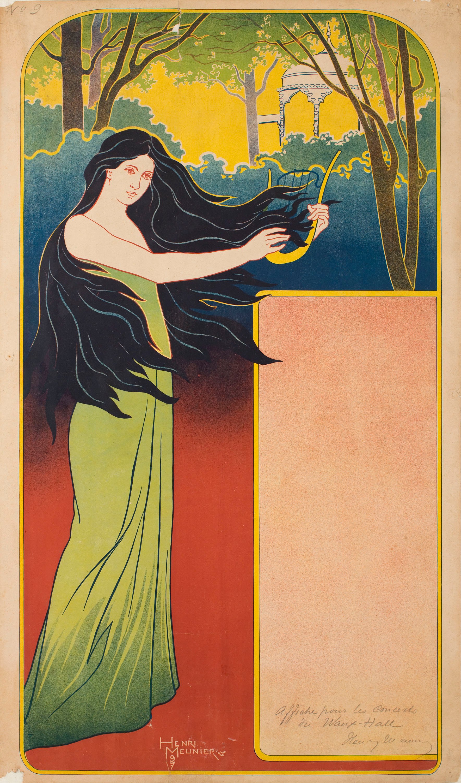 image for: Henri Meunier - [Affiche pour Les concerts du Waux-Hall] - 1897