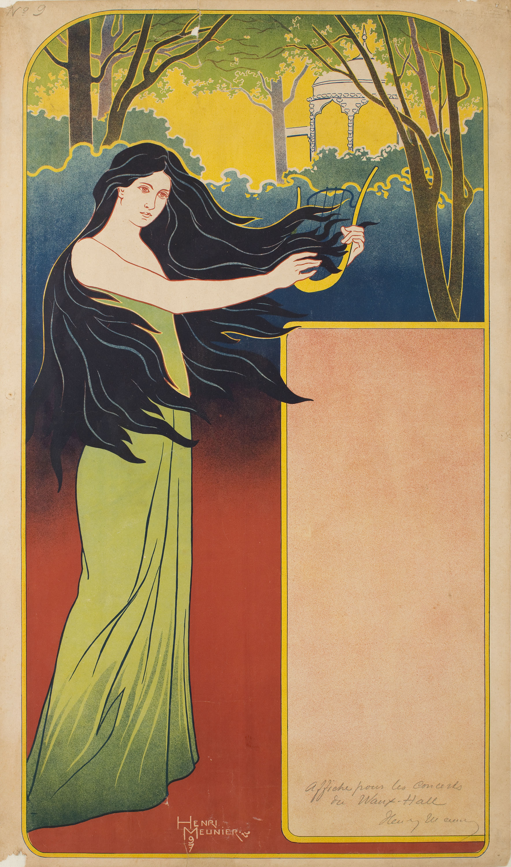 image for: Henri Meunier - [Affiche pour Les concerts du Waux-Hall] - 1897