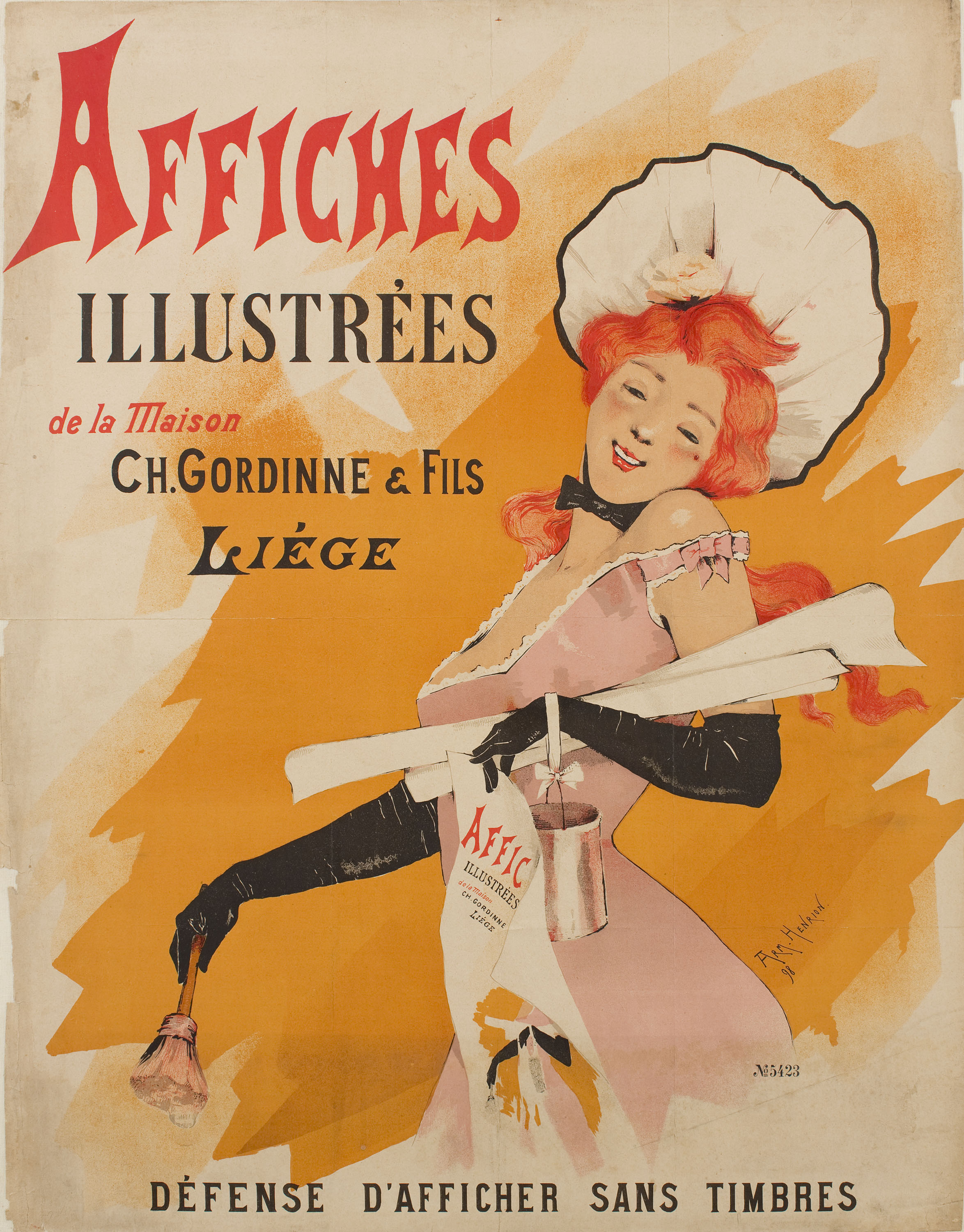 image for: Armand Henrion - Affiches illustrées de la Maison Ch. Gordinne & Fils, Liège - 1898