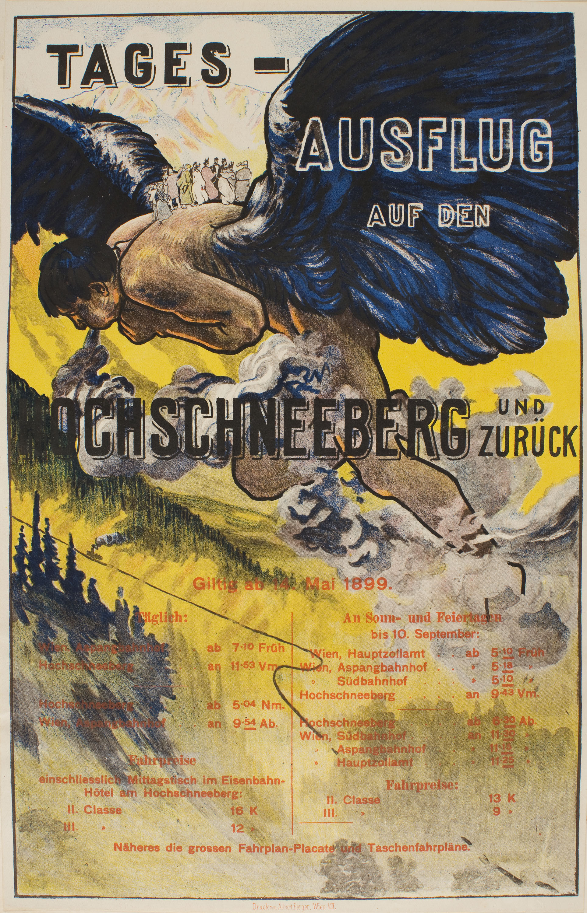 Alfred Roller - Tages-Ausflug auf den Hochschneeberg und Zurück - 1899 image for: Alfred Roller - Tages-Ausflug auf den Hochschneeberg und Zurück - 1899