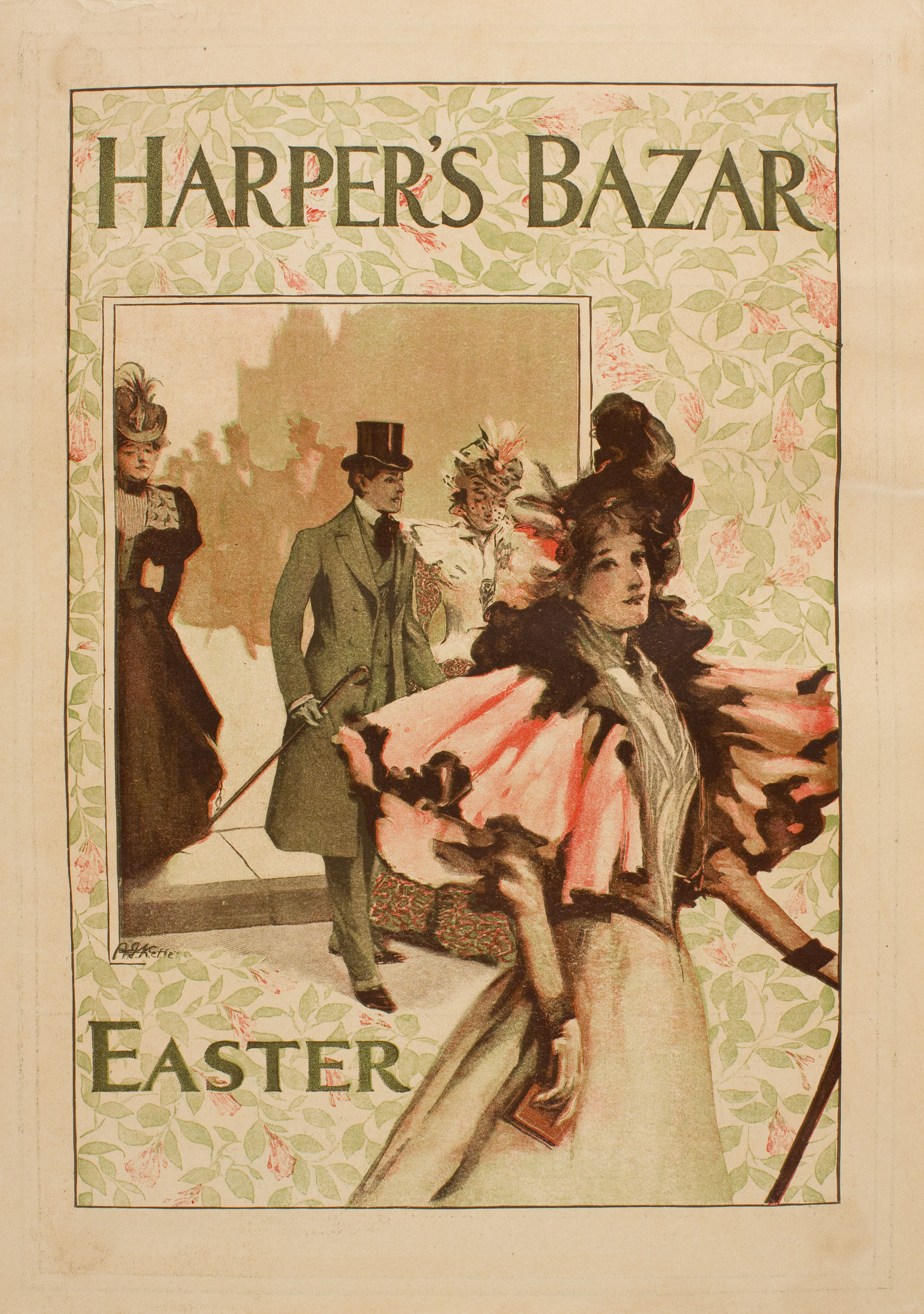 image for: A.J. Kette - Harper's Bazar. Easter - Cap a 1890-1910