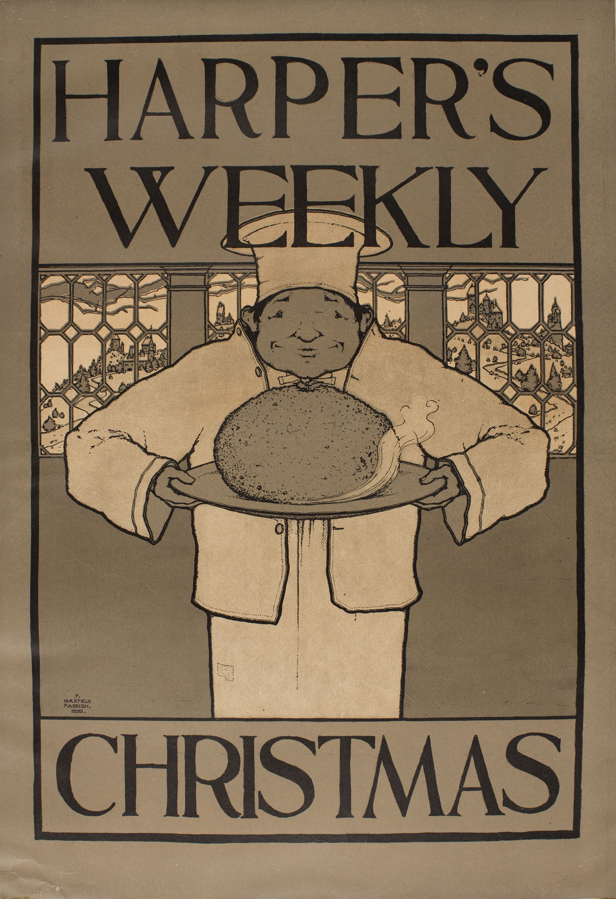 image for: Maxfield Parrish - Harper's Weekly. Christmas - 1895