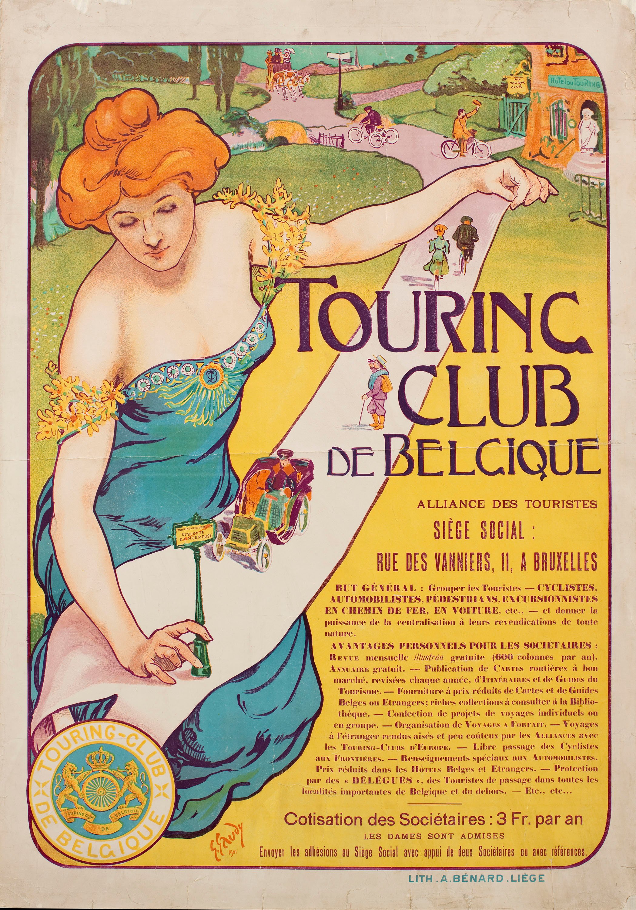 image for: Georges Gaudy - Touring Club de Belgique - 1901