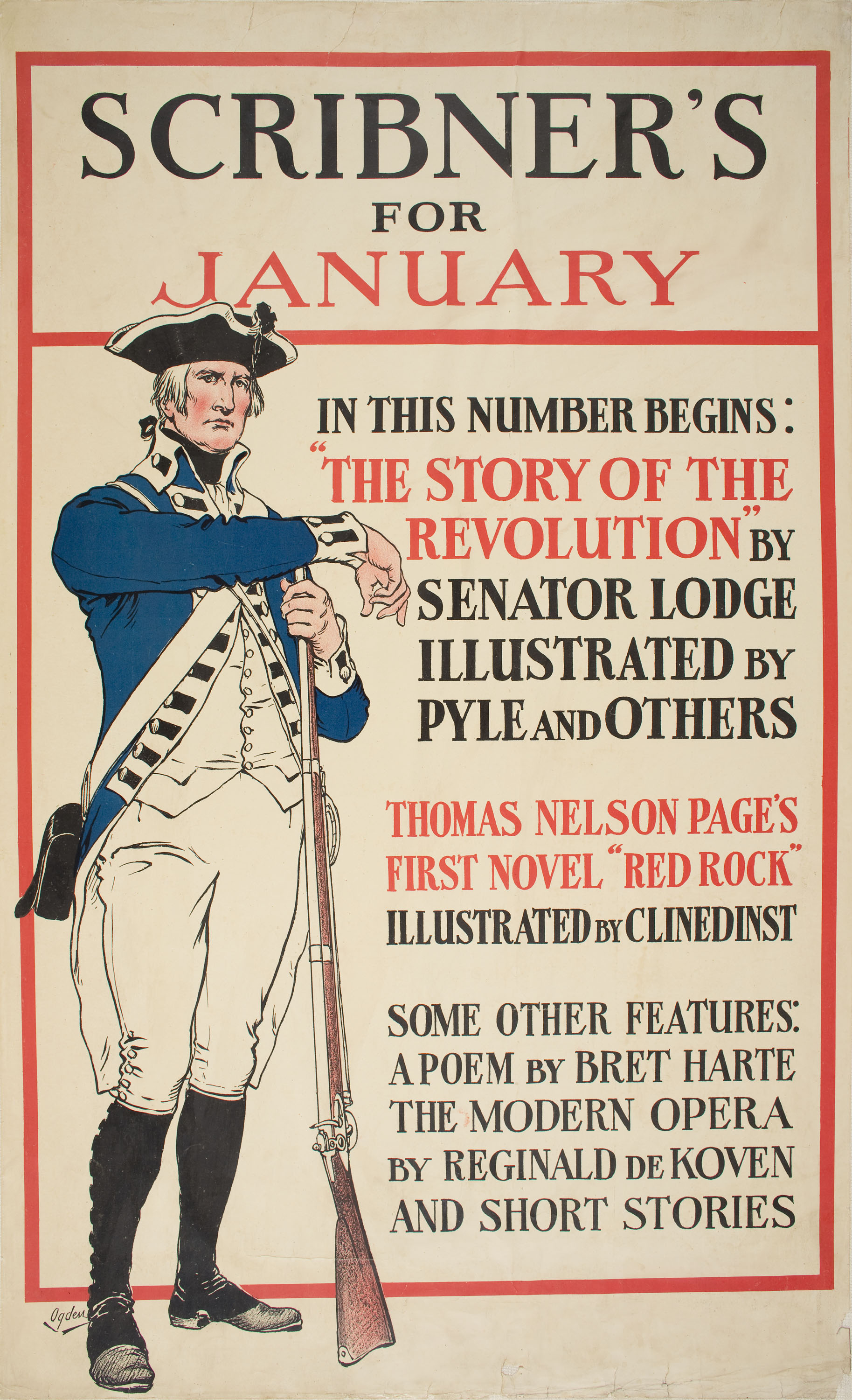 image for: Henry Alexander Ogden - Scribner's for January - Cap a 1898-1902