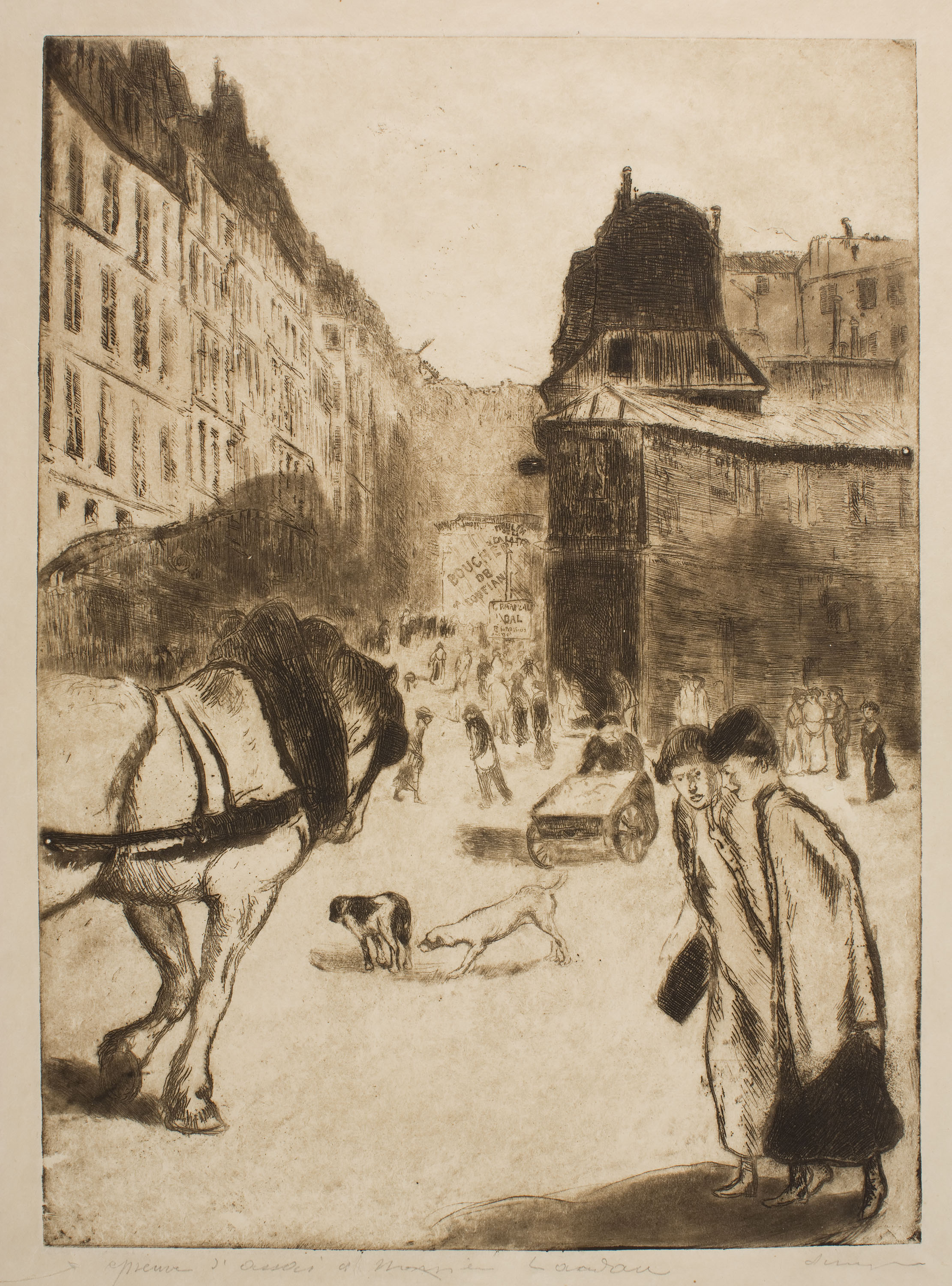 image for: Joaquim Sunyer - Cantonada d'un carrer de Belleville - Cap a 1901
