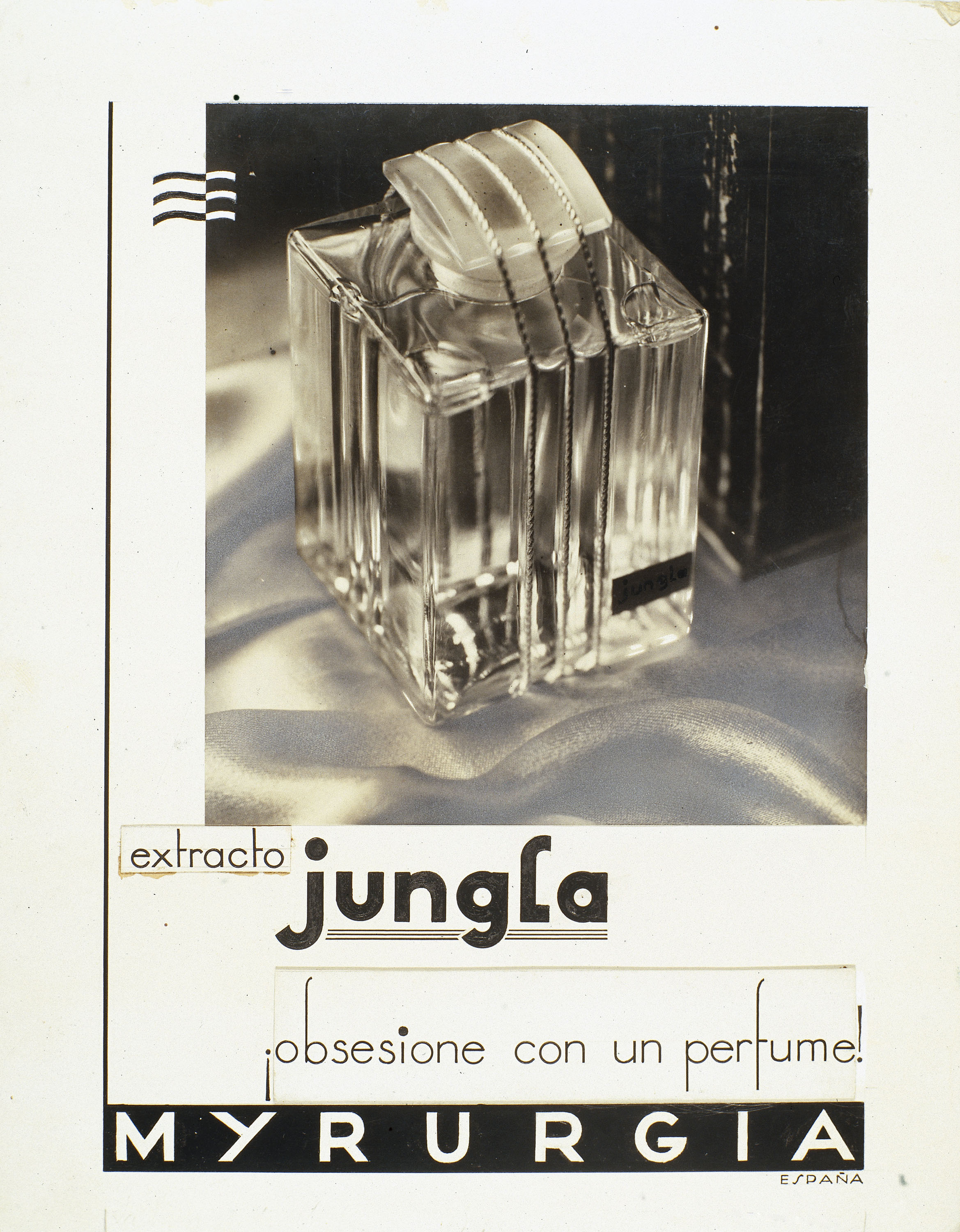 image for: Ramon Batlles - Fotografia publicitària per a Myrurgia. Projecte original per a l'anunci de l'extracte «Jungla» - 1933-1936