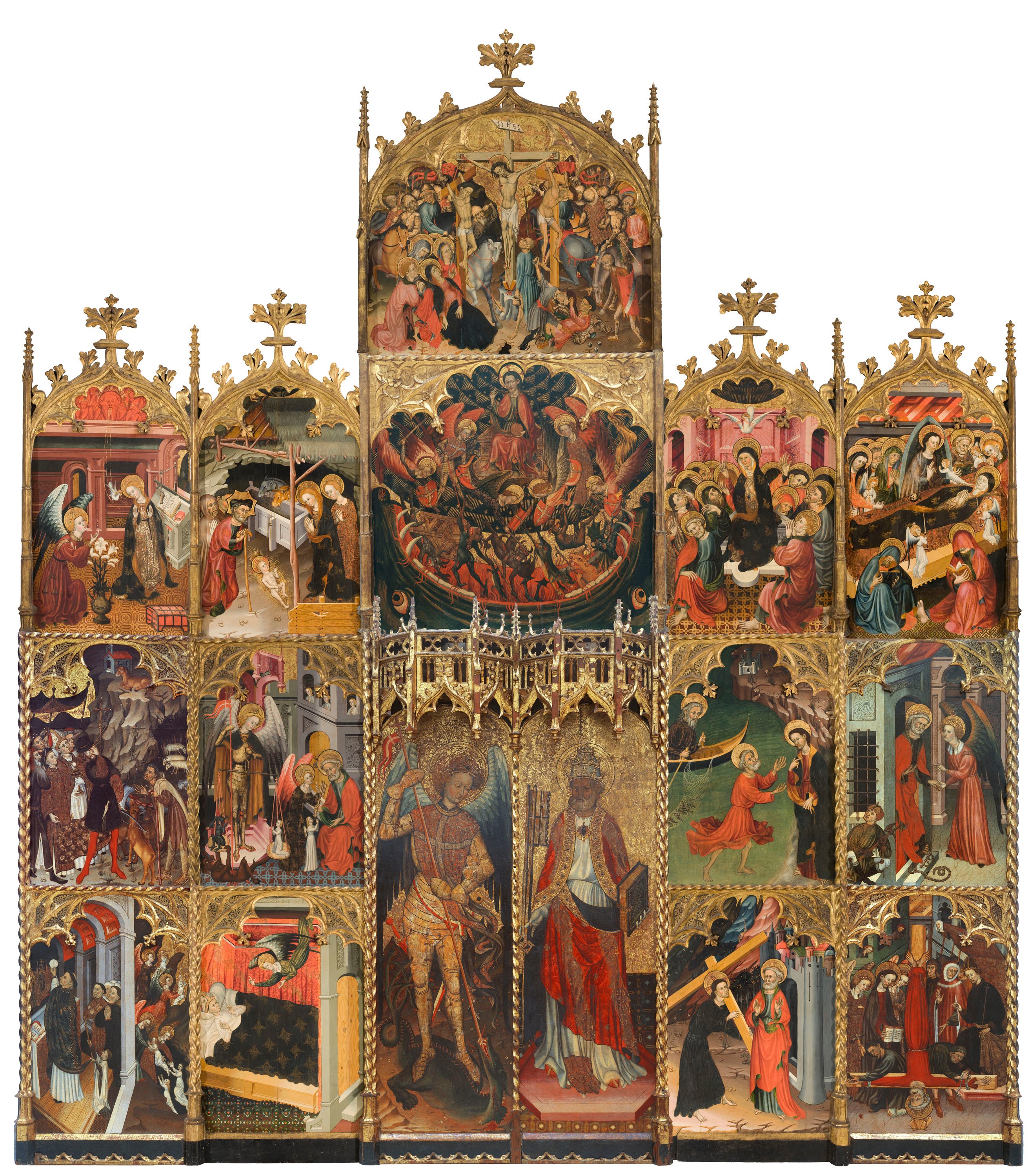 image for: Jaume Cirera - Retaule de sant Miquel i sant Pere - 1432-1433
