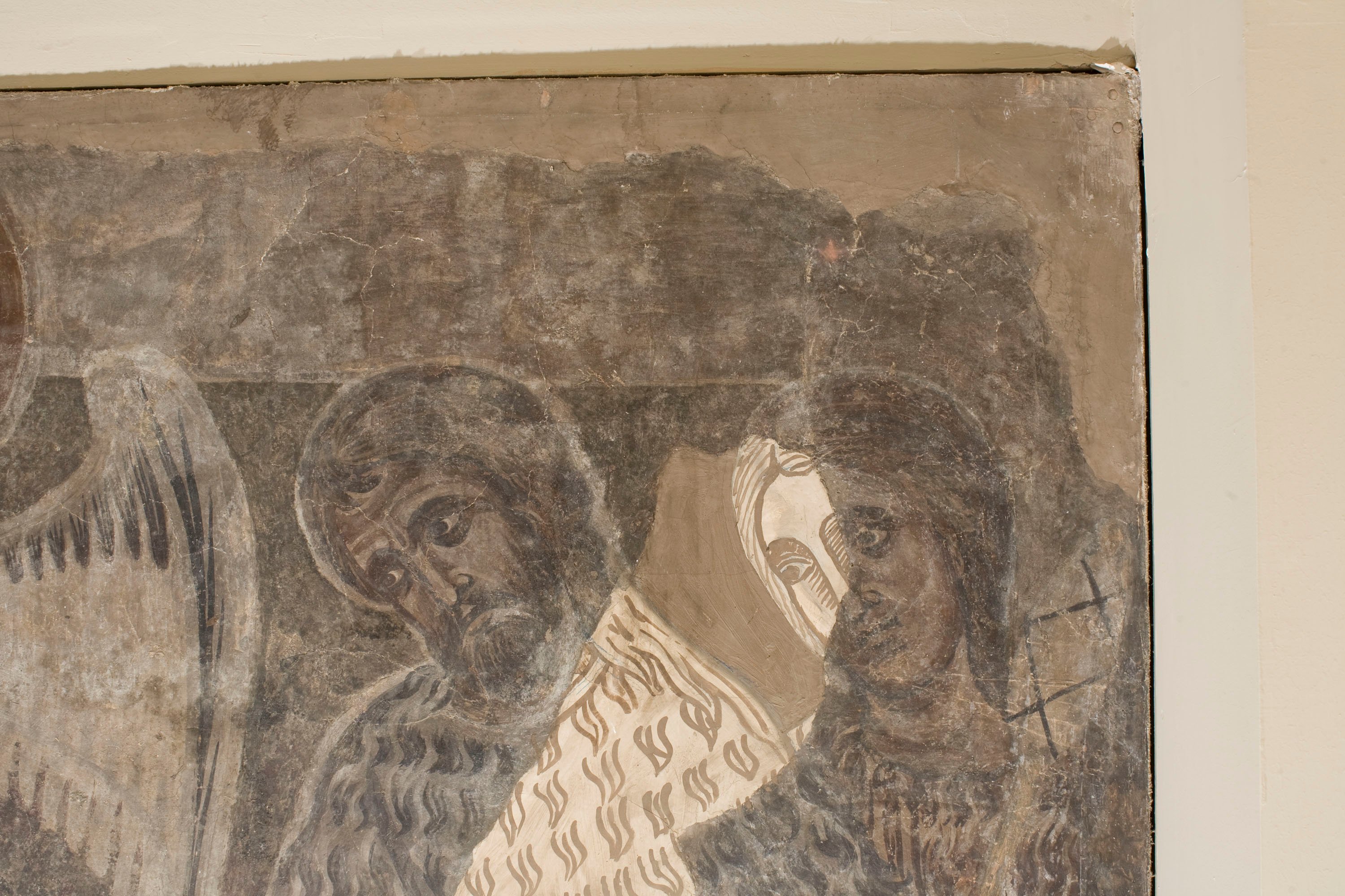 image for: Mestre de la sala capitular de Sixena - Un àngel ensenya Adam a treballar la terra, de la sala capitular de Sixena - Entre 1196-1208 [1]