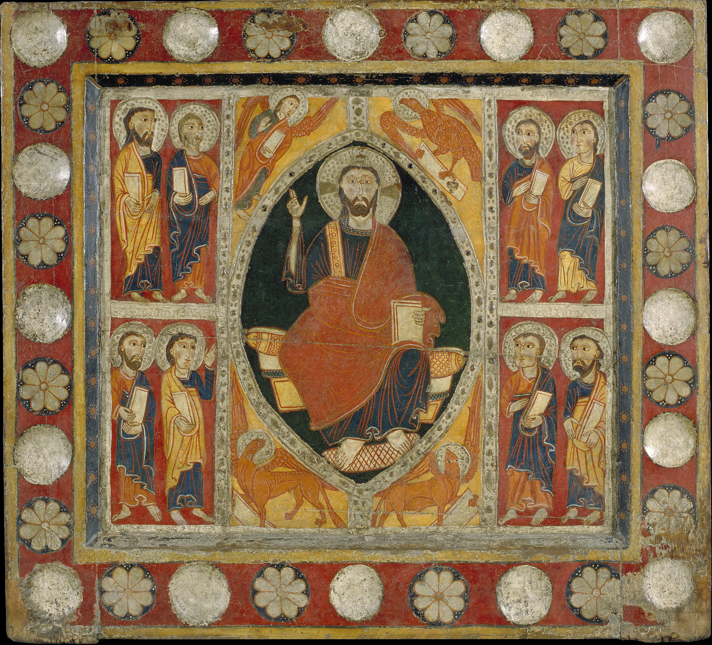 image for: Anònim. Catalunya. Taller de la Seu d'Urgell del 1200 - Frontal d'altar de Sant Romà de Vila - Primer terç del segle XIII